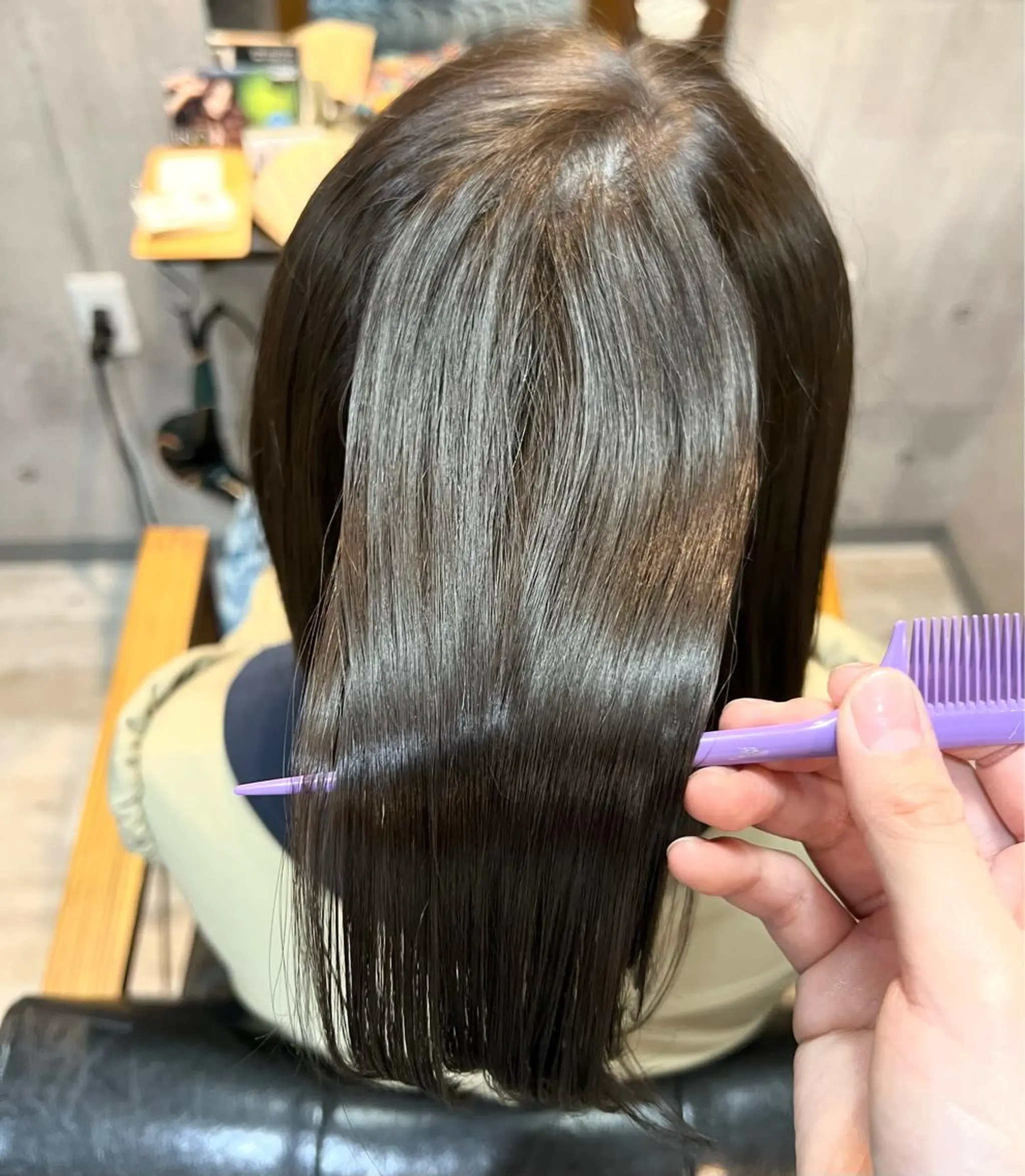 ミディアム 髪質改善🫧‪ りこのヘアスタイル