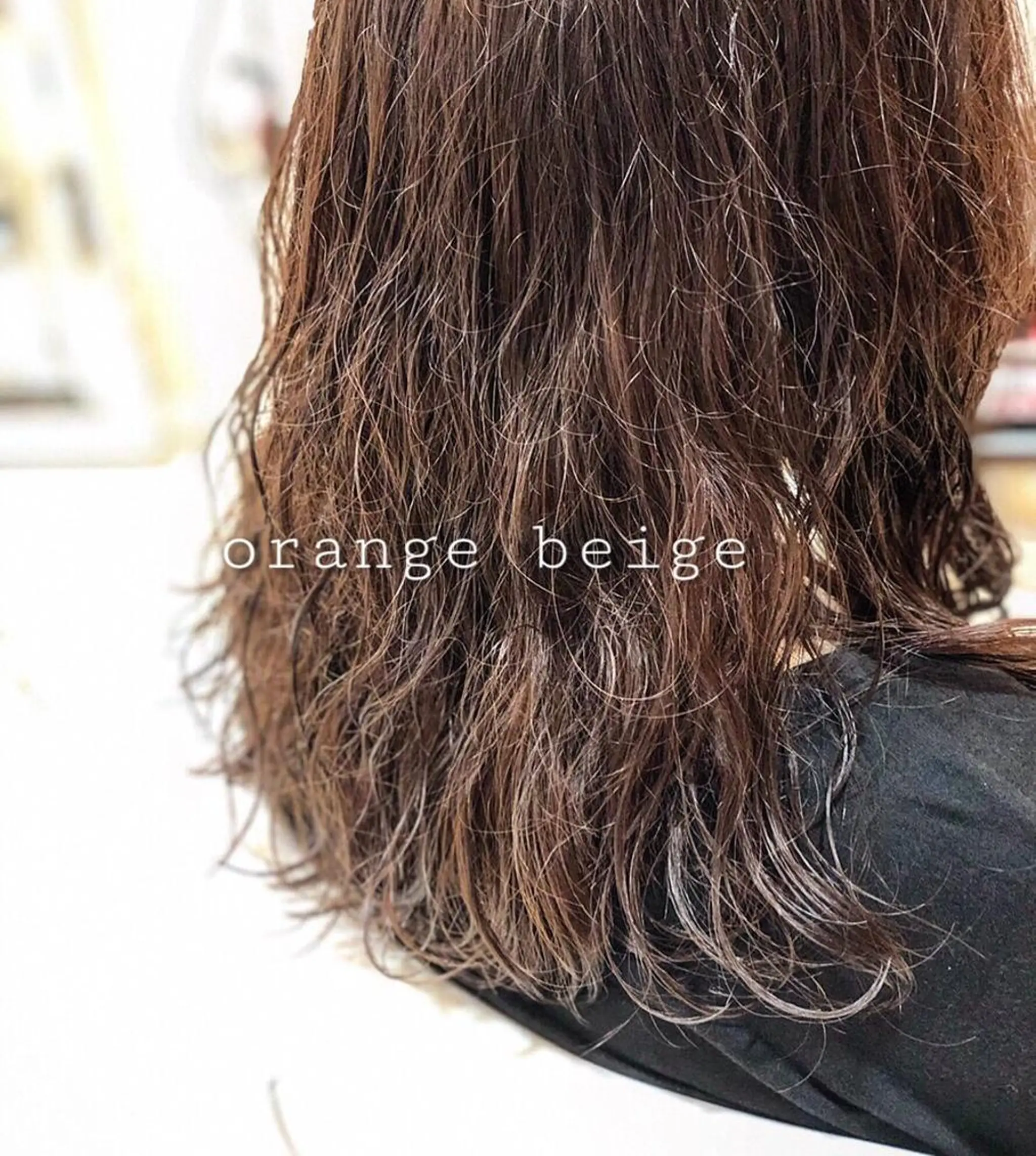 セミロング カラー パーマ セミロングパーマ ヘアカラー 縮毛矯正 🌼こやま かおり🌼のヘアスタイル