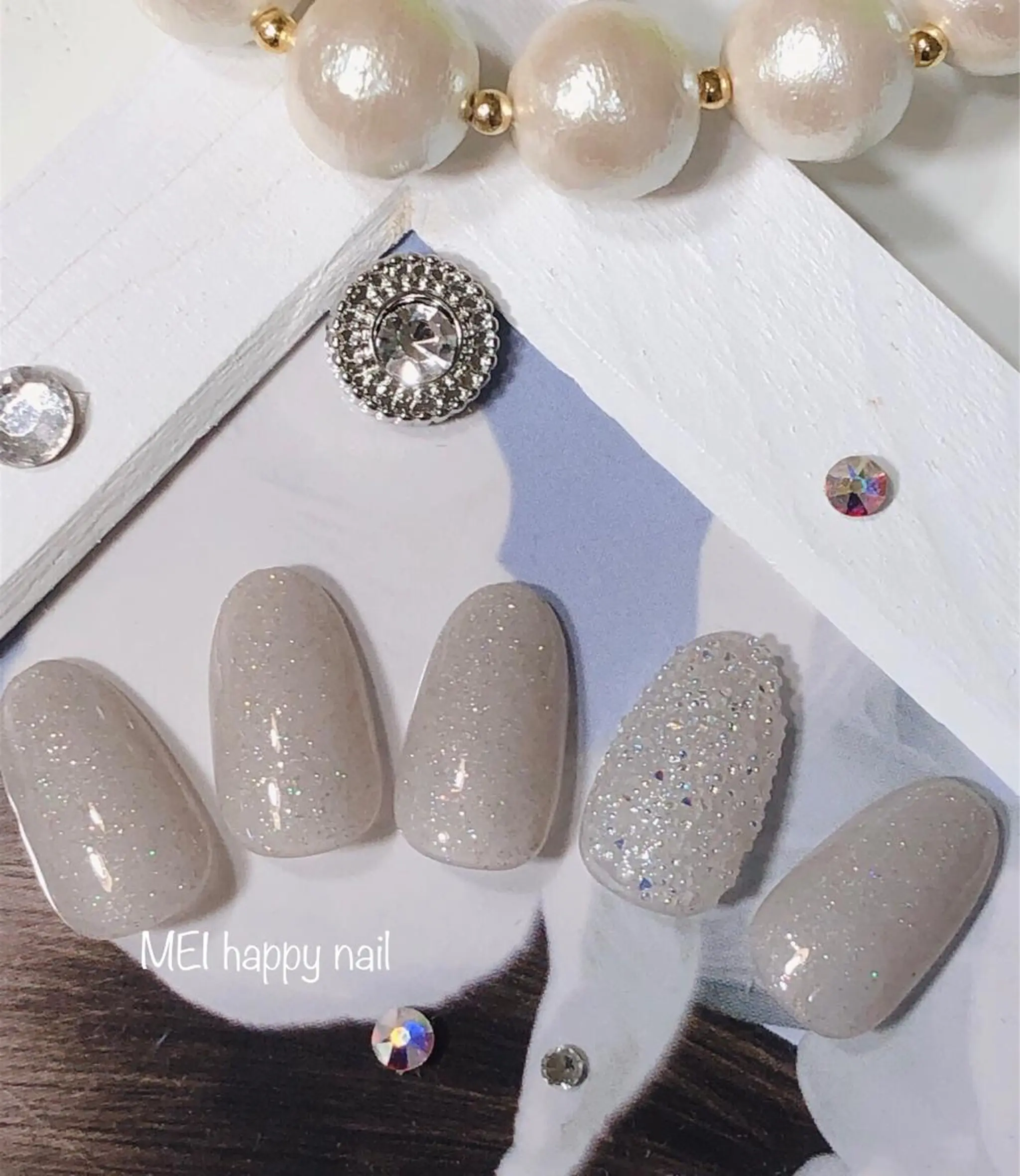 ネイル ジェルネイル パラジェル 北浦和 自爪育成ケアのネイルデザイン