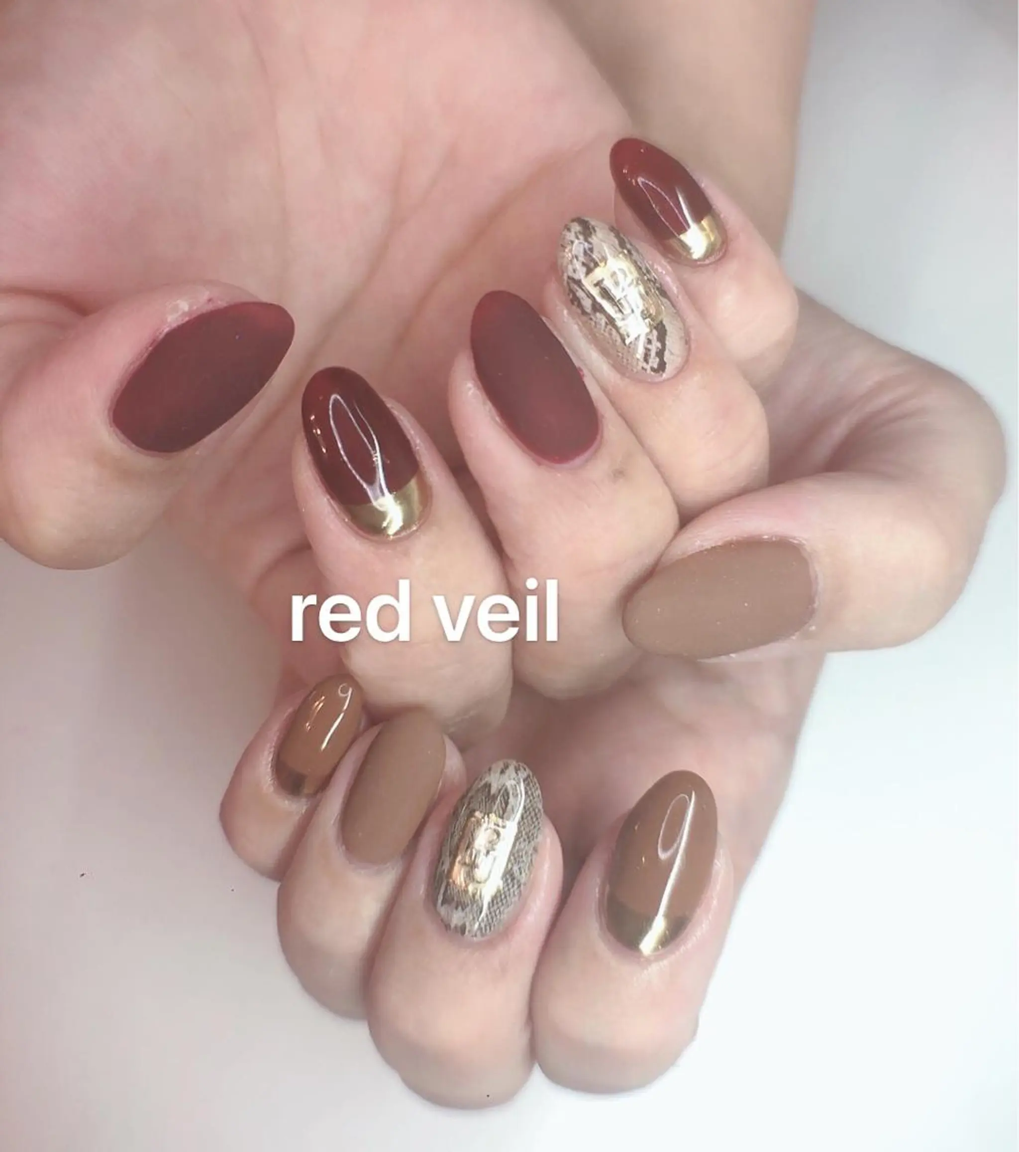 ミディアム ネイル 長さ出し専門 nynaのネイルデザイン