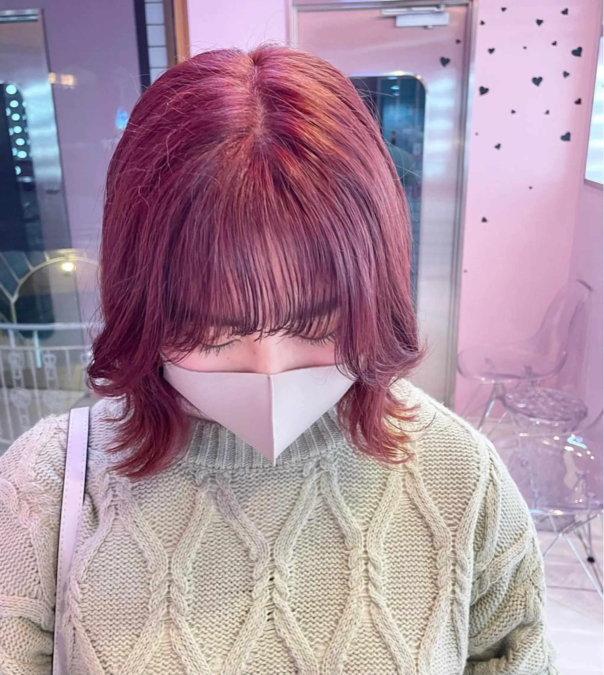 ミディアム カラー ブリーチ ケアブリーチ 心斎橋/ブリーチ minamiのヘアスタイル