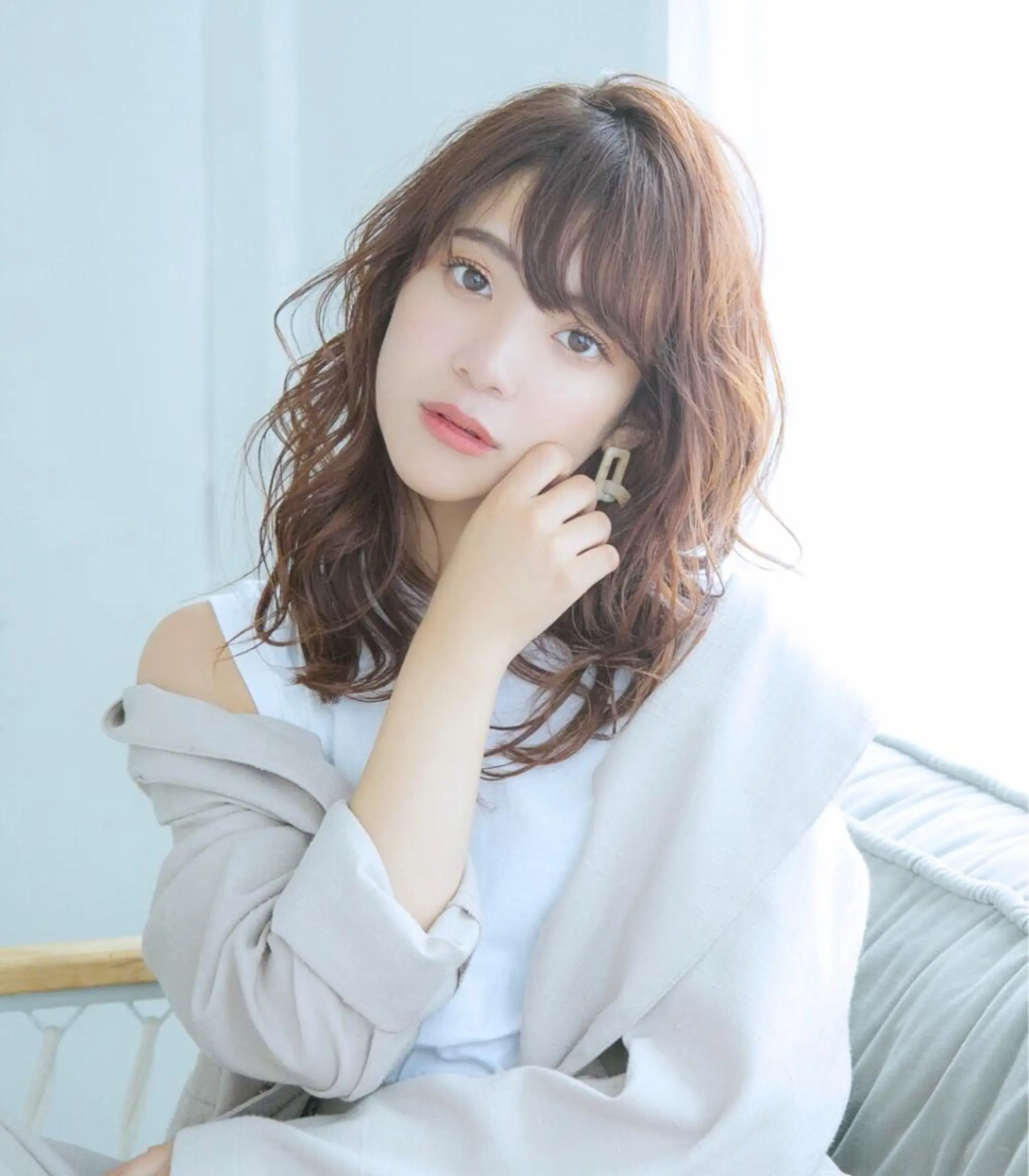 ミディアム カラー 髪質改善/縮毛矯正/ ボブ/店長/槌矢圭悟のヘアスタイル