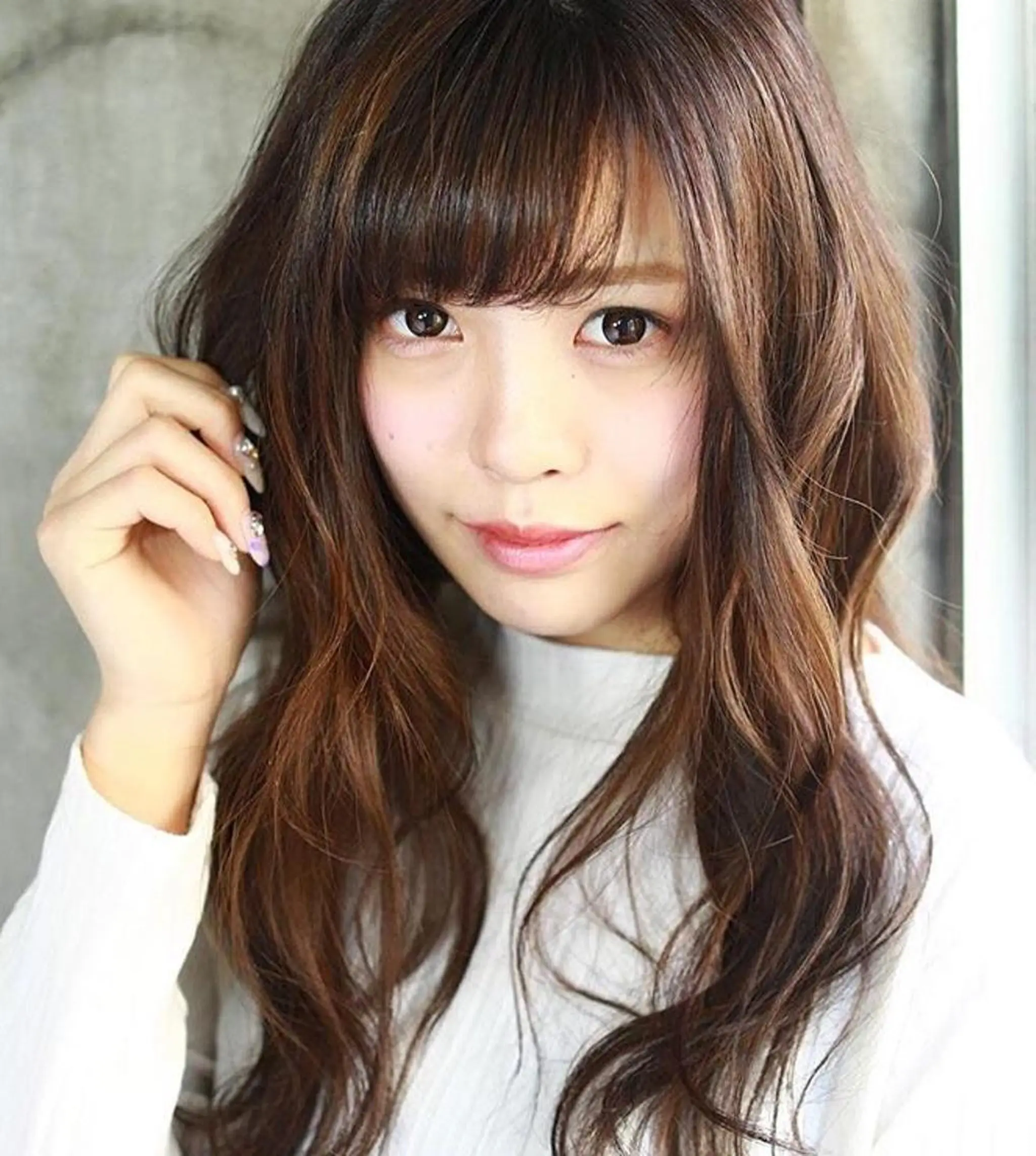 ロング カラー パーマ カット 縮毛矯正 アートディレクター のぐちのヘアスタイル