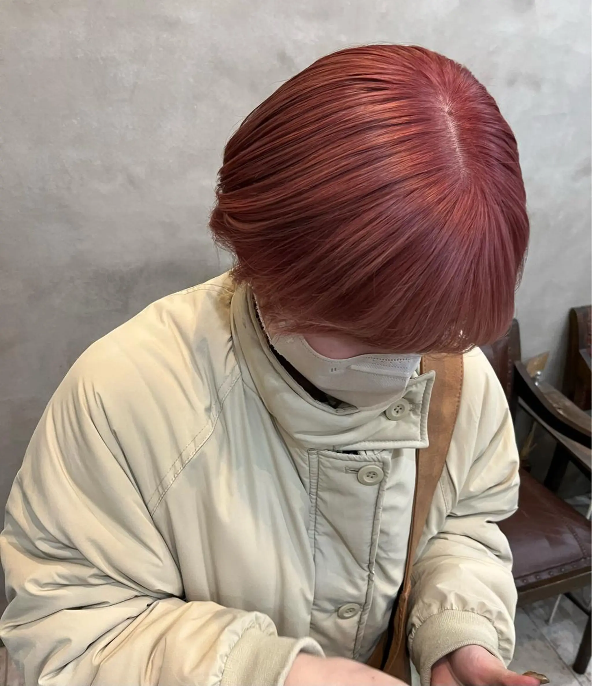 ショート カラー 艶髪/ハイトーン/ ヘアセット/モエノのヘアスタイル