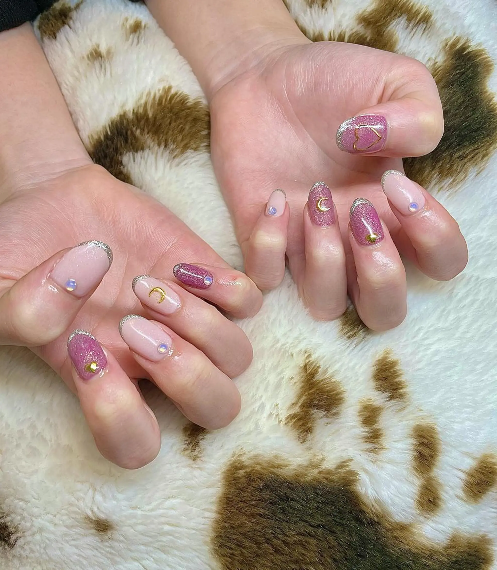 ショート カラー パーマ ヘアアレンジ メンズ キッズ ネイル マツエク・マツパ フレンチネイル nail&eye Aoのマツエク・マツパデザイン