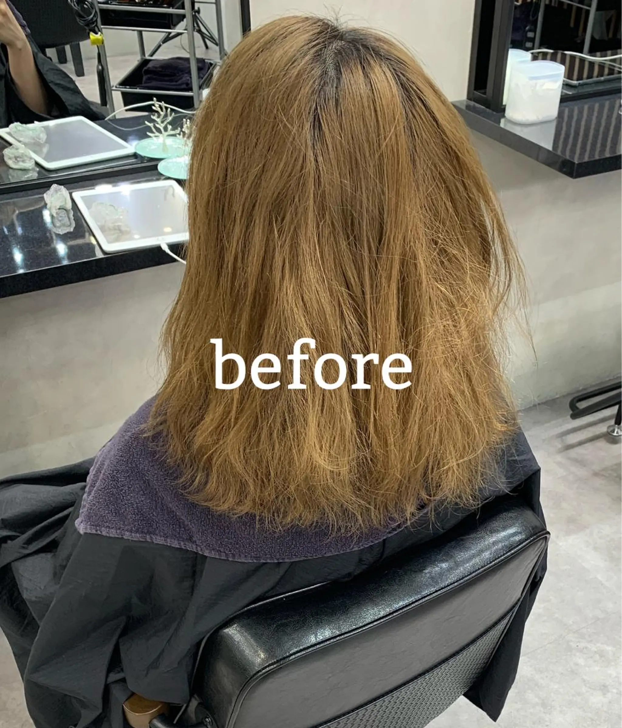 ミディアム 新宿/韓国レイヤー 髪質改善カラー/角所のヘアスタイル