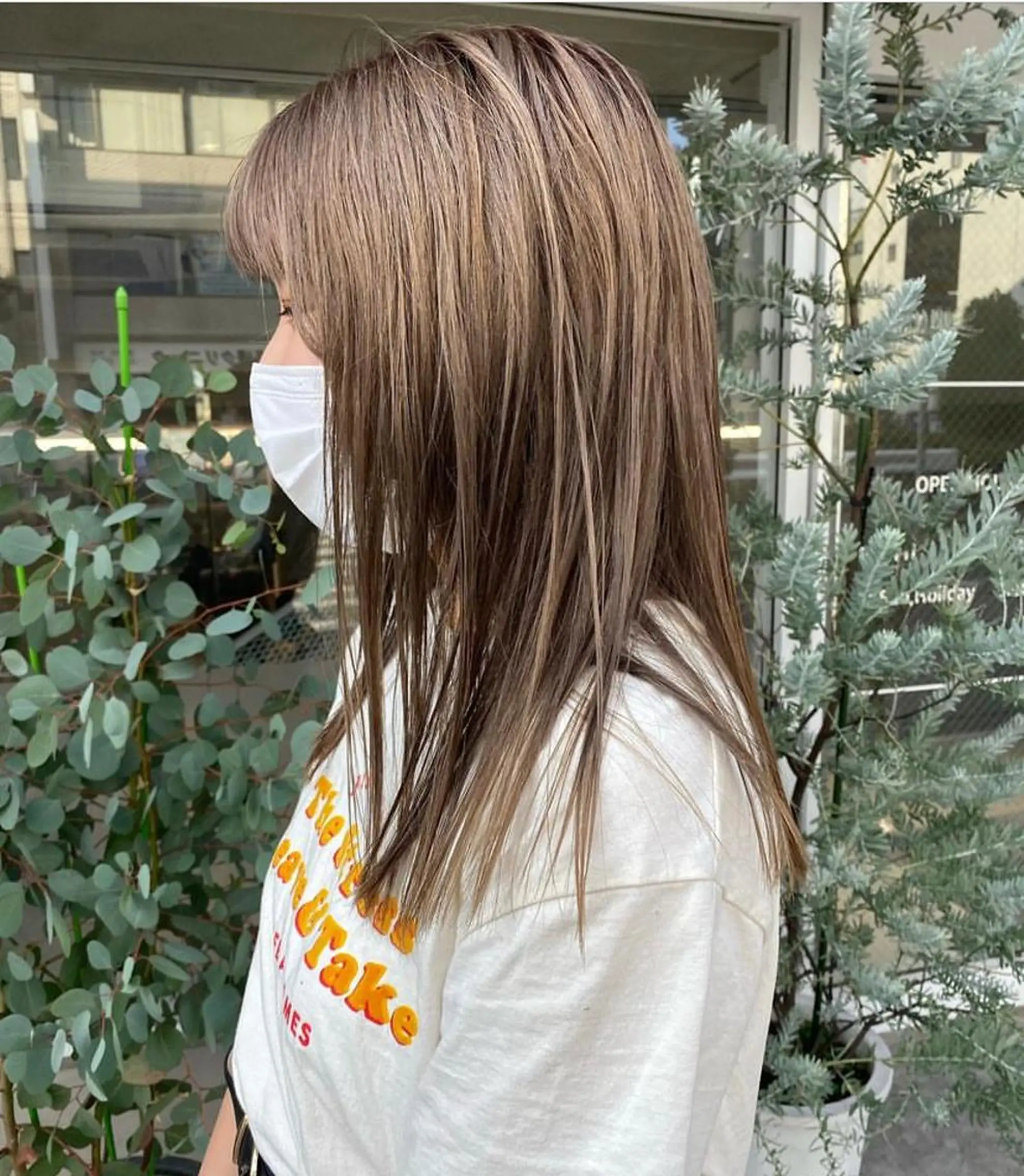 ミディアム カラー ブリーチ ヘアカラー ボブ/ハイトーン REINAのヘアスタイル