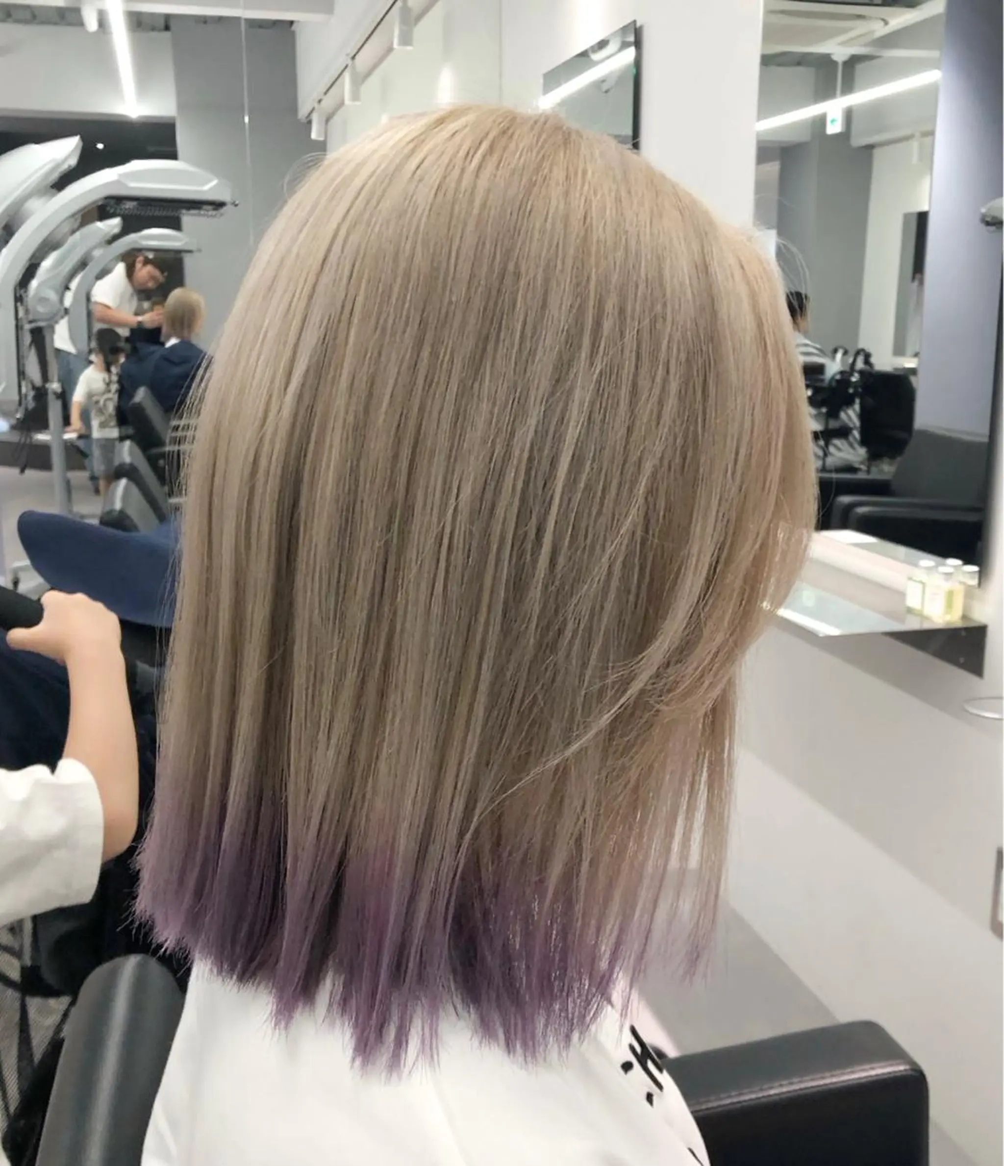 セミロング カラー ヘアカラー 矢島颯哉/ハイトーン ブリーチカラー💎のヘアスタイル