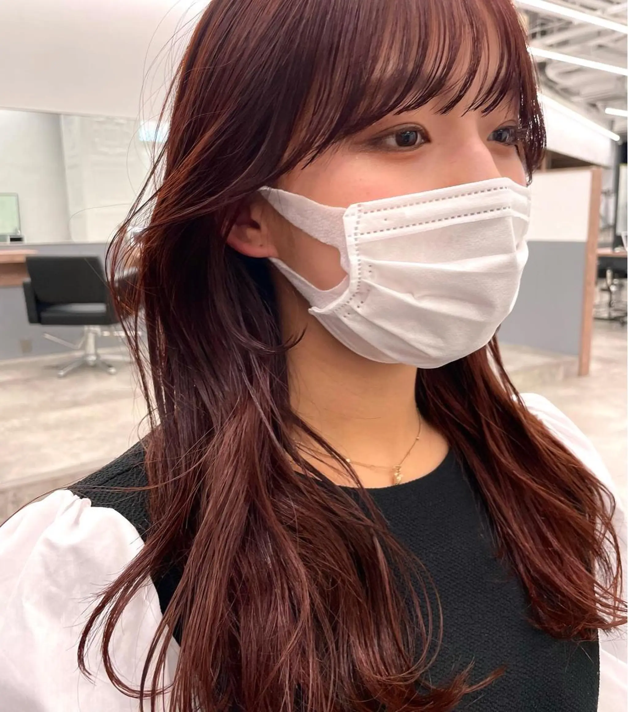 ロング カラー ヘアアレンジ カット ヘアカラー トリートメント ヘッドスパ ヘアセット 【柔らか透明感✨/ 似合せ前髪】大石葉月のヘアスタイル