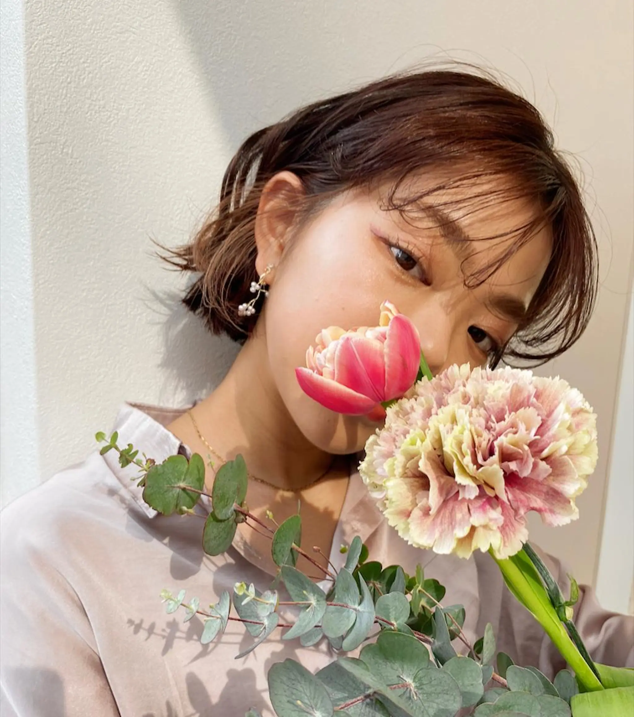 ショート カラー パーマ ヘアアレンジ 西山梨々【12/1〜 産休を頂きます🎀】のヘアスタイル