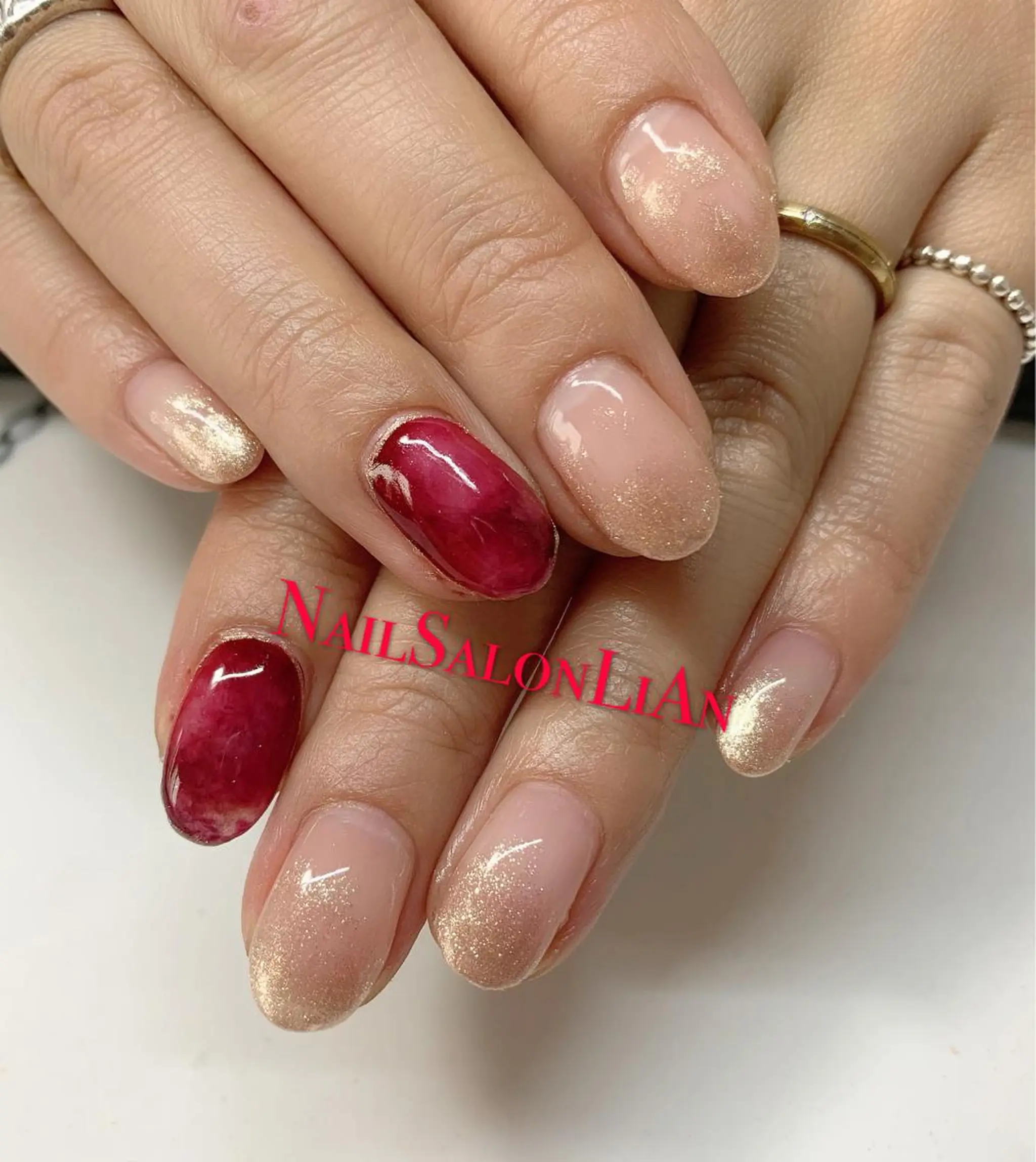 ネイル 持ち込み ハンドネイル NailSalon LiAnのネイルデザイン
