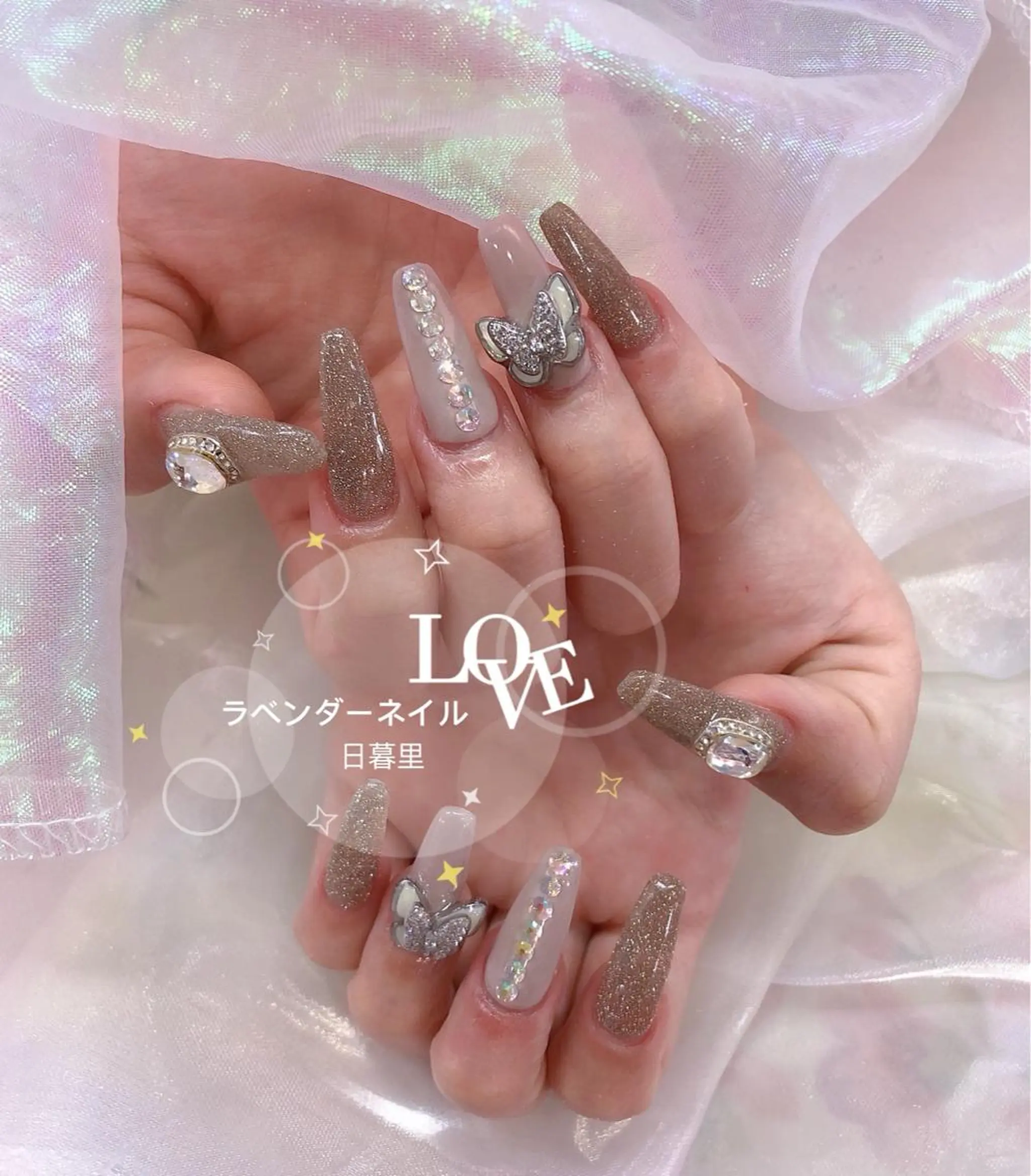 ネイル ラベンダー💖日暮里 ルル💖ネイルのネイルデザイン