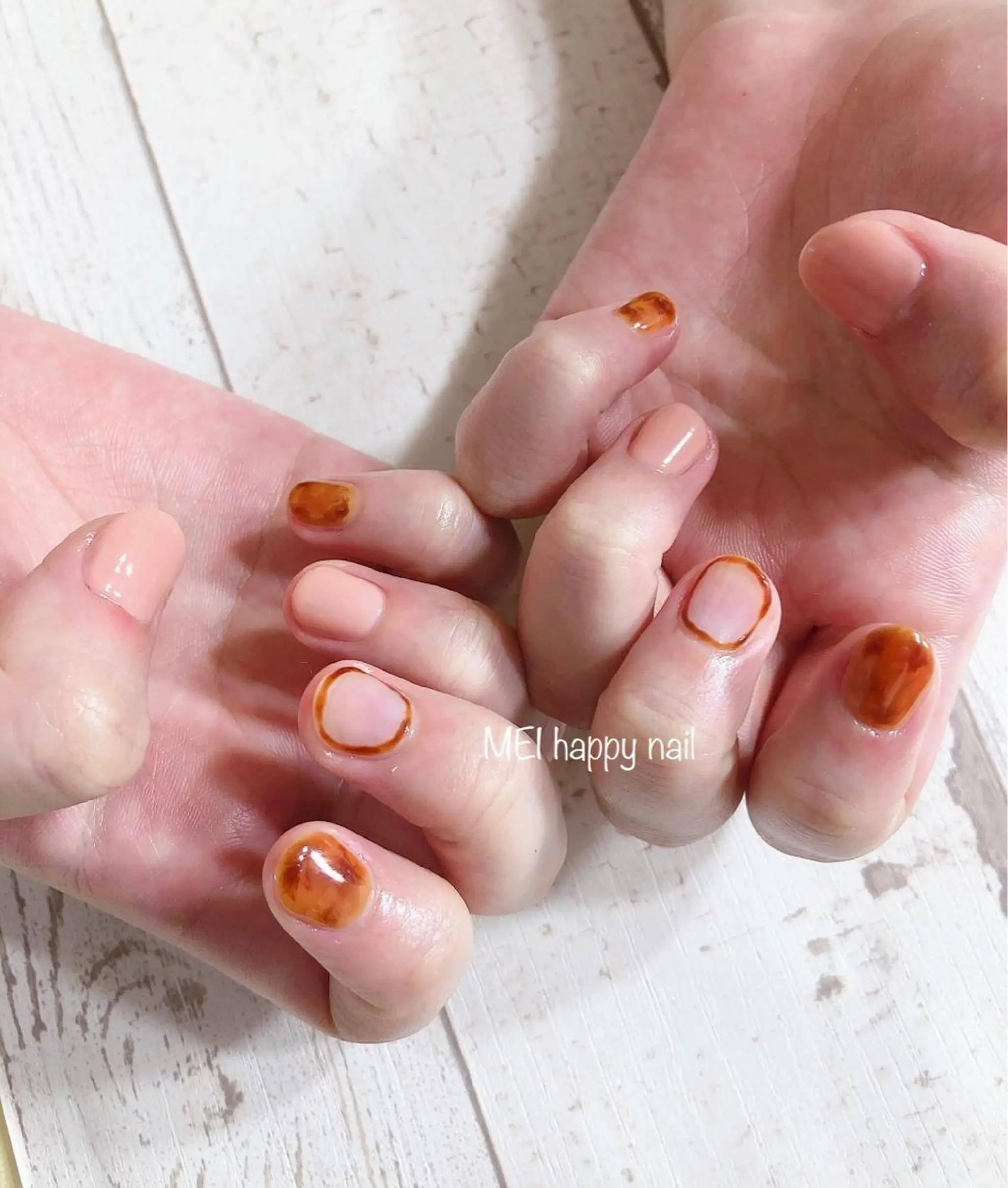 ネイル 北浦和 自爪育成ケアのネイルデザイン