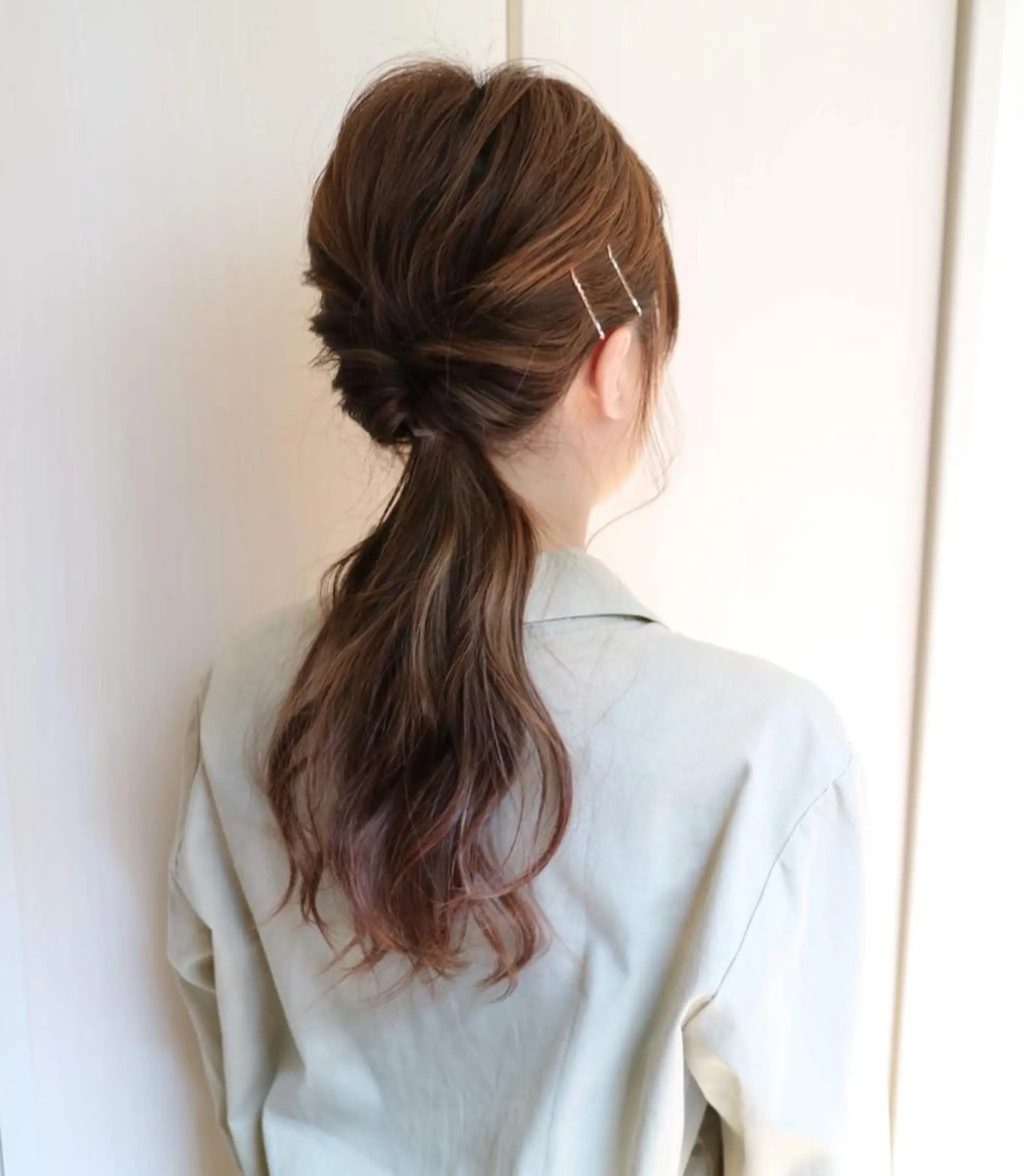 ロング カラー 斉藤 貴也のヘアスタイル