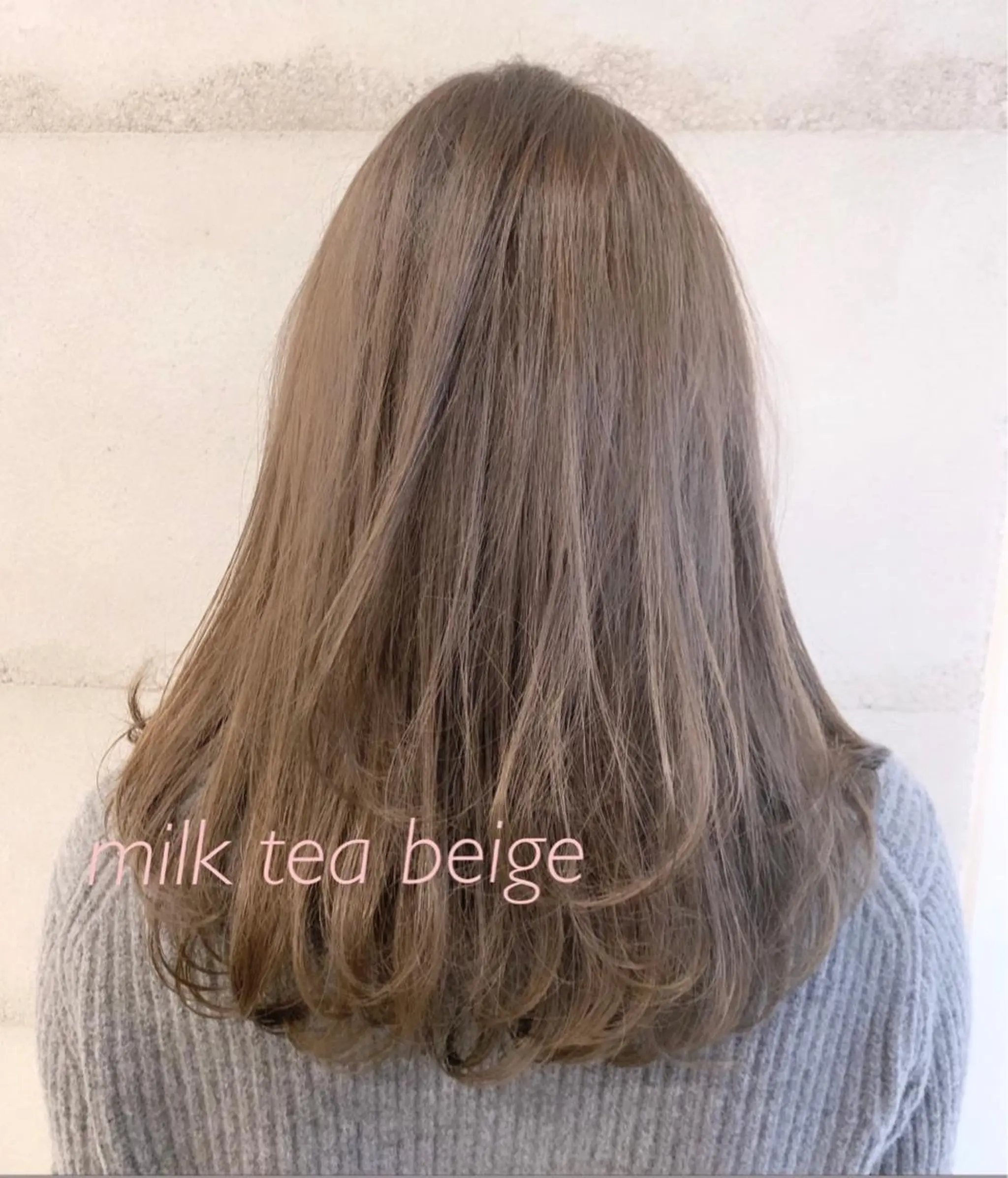 セミロング 透明感/オリーブ/ グレージュ/YUKAのヘアスタイル