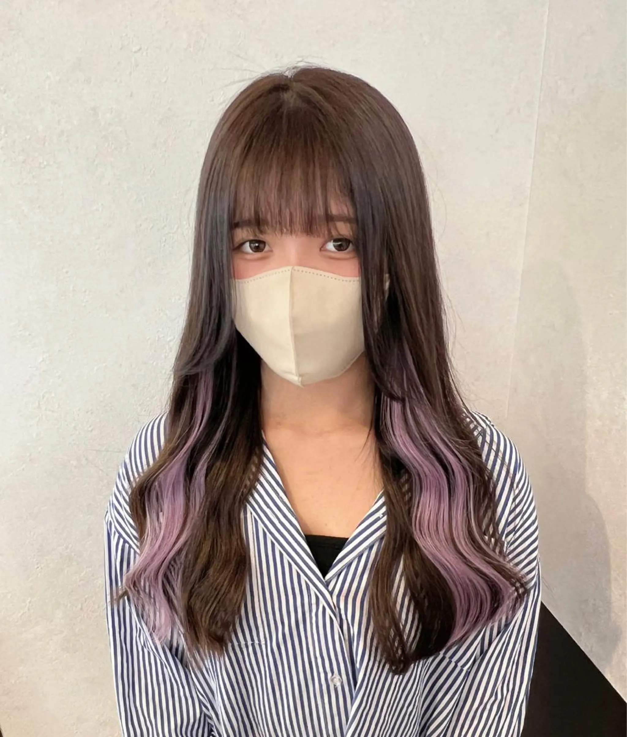 カラー nehus nagaoka所属・🖤複雑履歴ブリーチ Mizuki 🖤のヘアスタイル