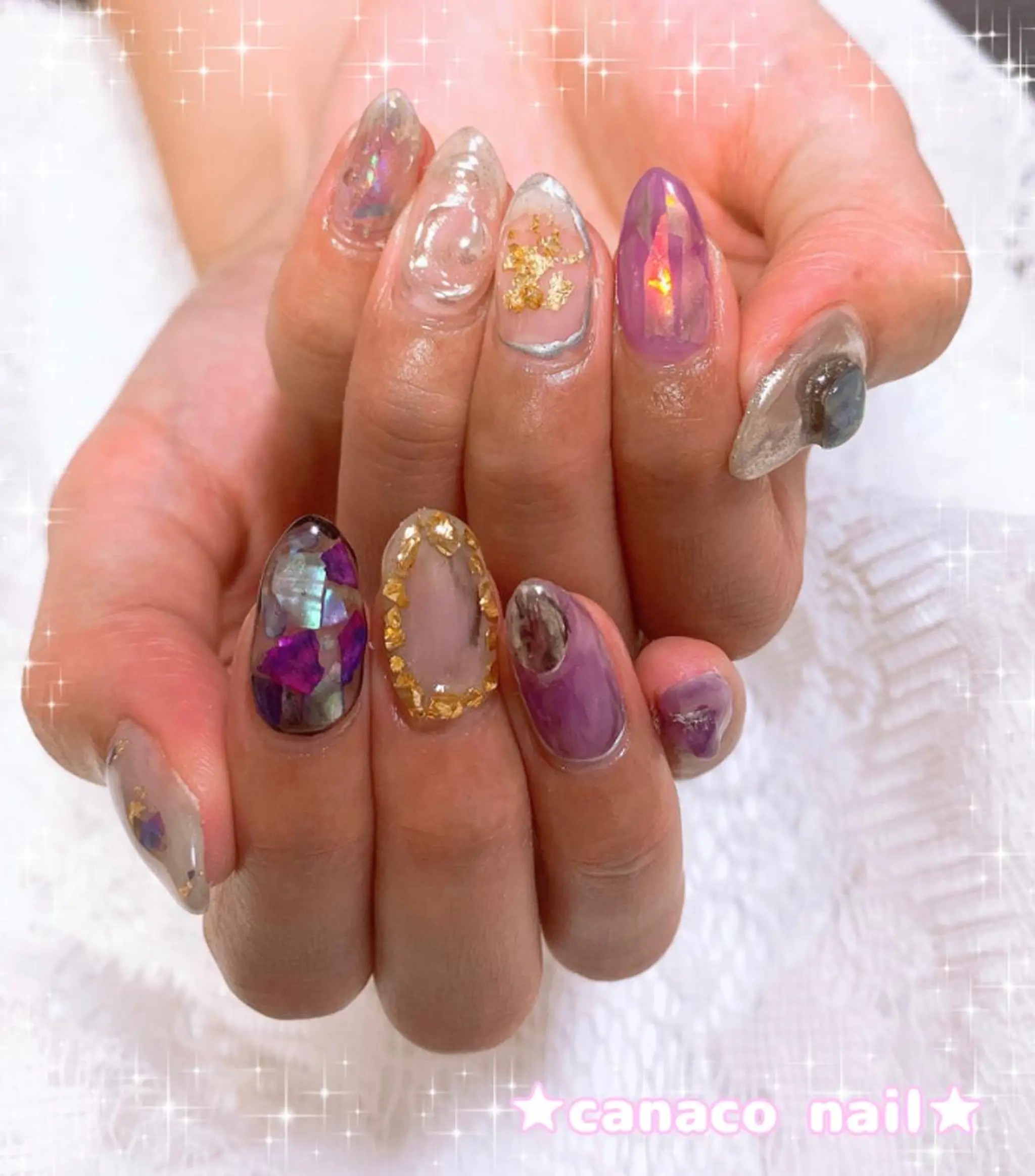 ネイル アートネイル ニュアンスネイル ストーンネイル ハンドネイル ハンドケア Felice所属・ベテランネイル cnc nailのネイルデザイン