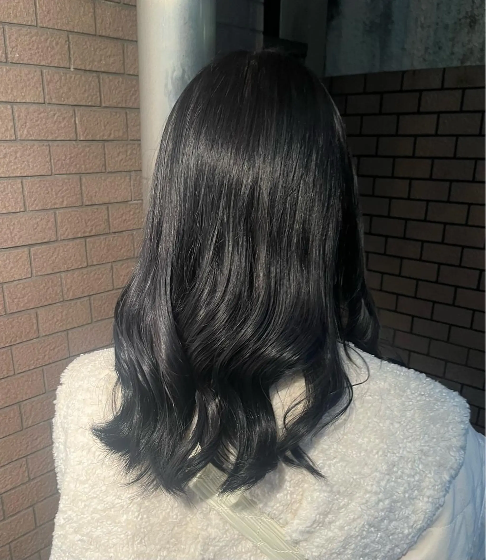 ミディアム カラー 艶髪/ハイトーン/ ヘアセット/モエノのヘアスタイル