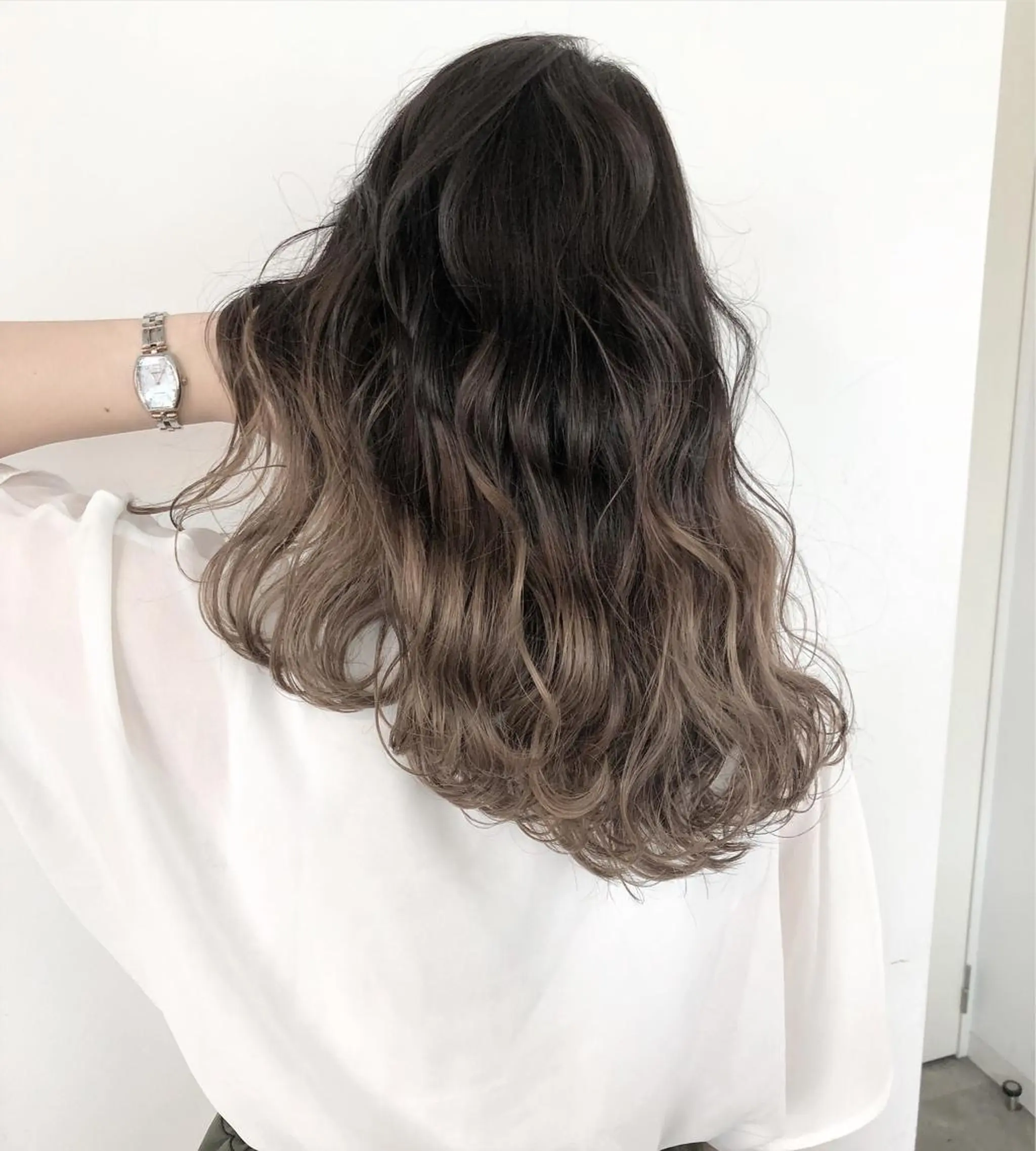 ロング カラー ヘアアレンジ グラデーションカラー 榎園 由美のヘアスタイル