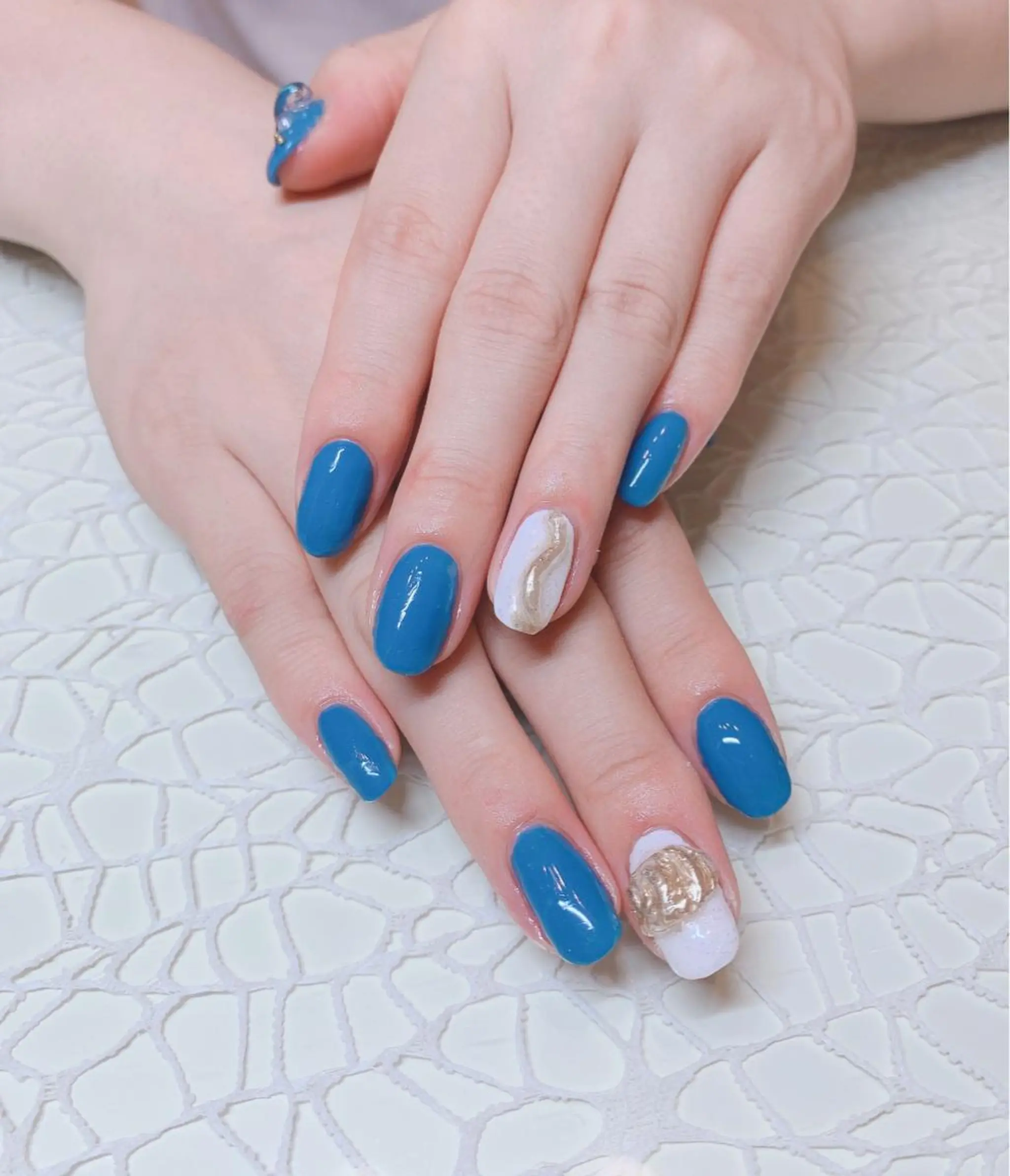 ネイル アートネイル ミラーネイル ｔe_ nailのネイルデザイン