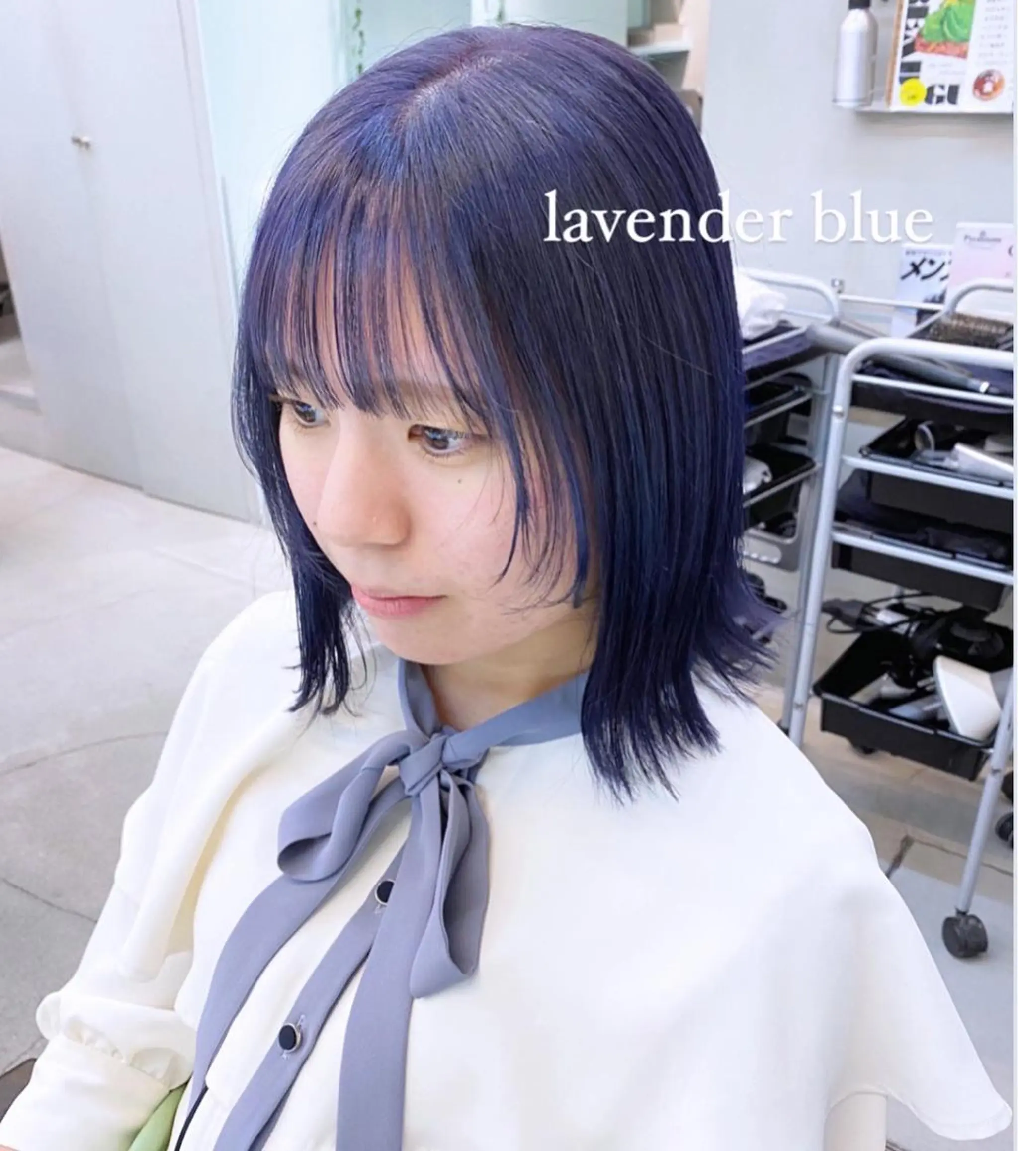 ミディアム カラー 岡野 静華のヘアスタイル