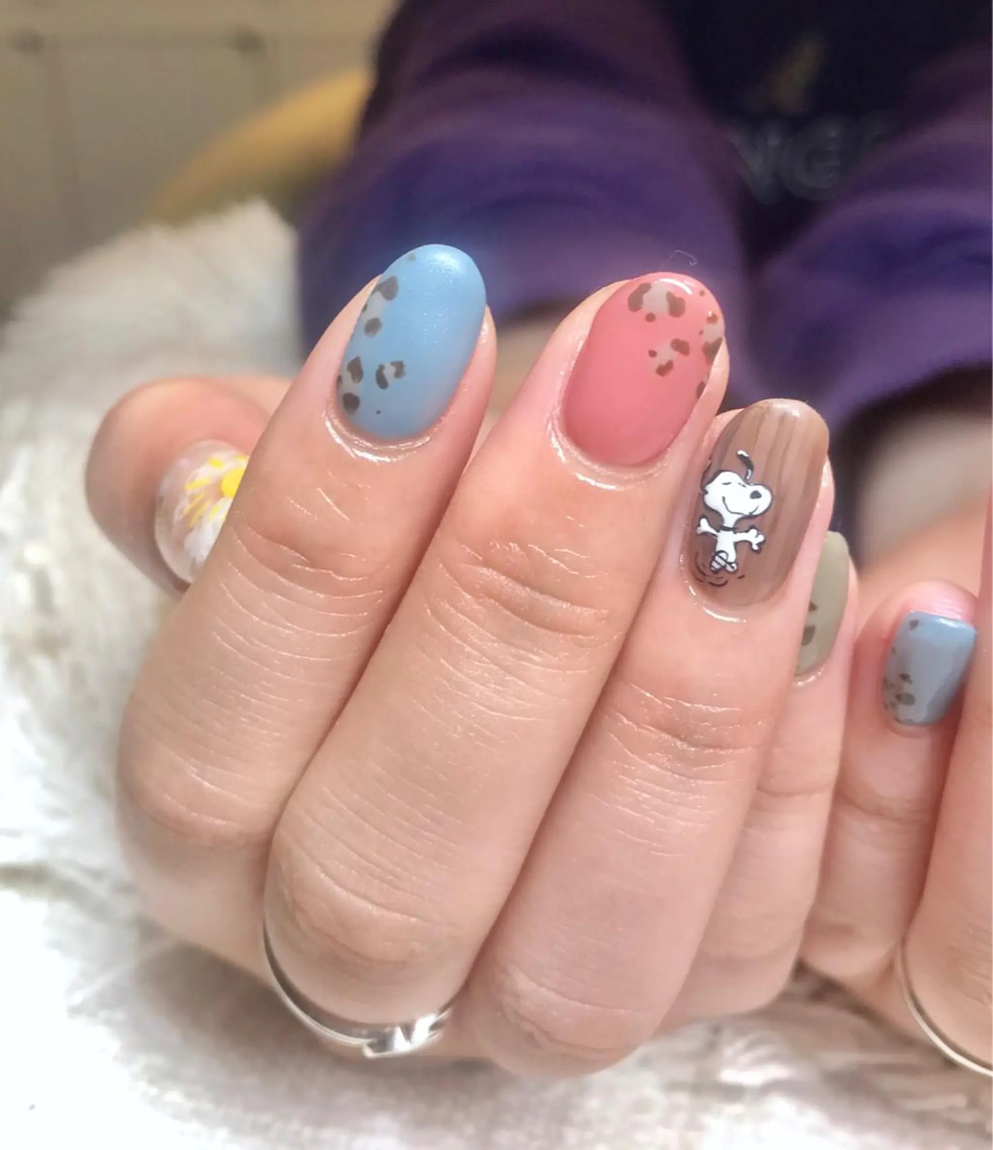ショート カラー パーマ ヘアアレンジ メンズ キッズ ネイル マツエク・マツパ アニマル柄 nail&eye Aoのマツエク・マツパデザイン
