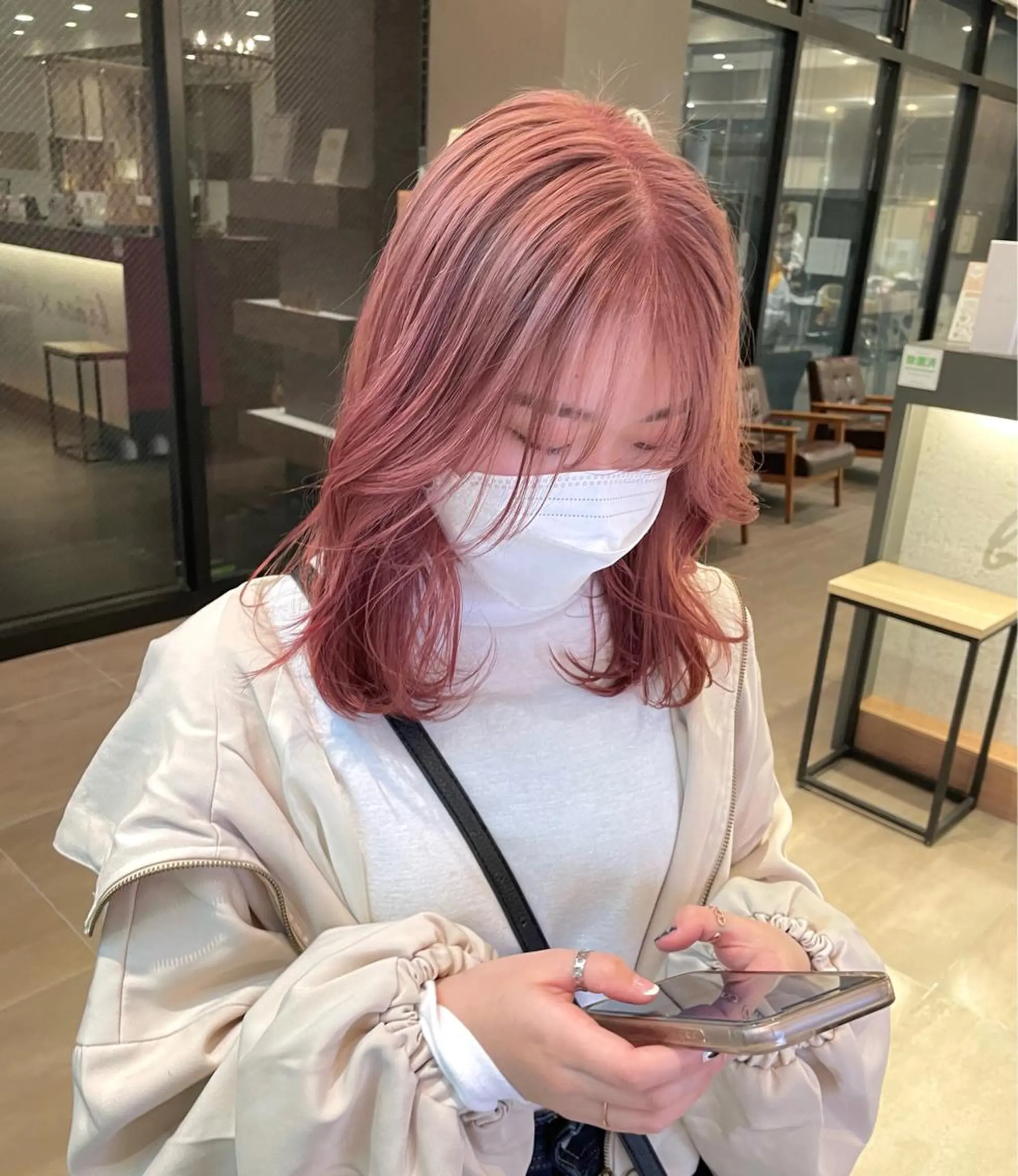 カラー ヘアカラー トリートメント 🫧ミルクティーベー ジュ🫧門脇ゆう🎀のヘアスタイル