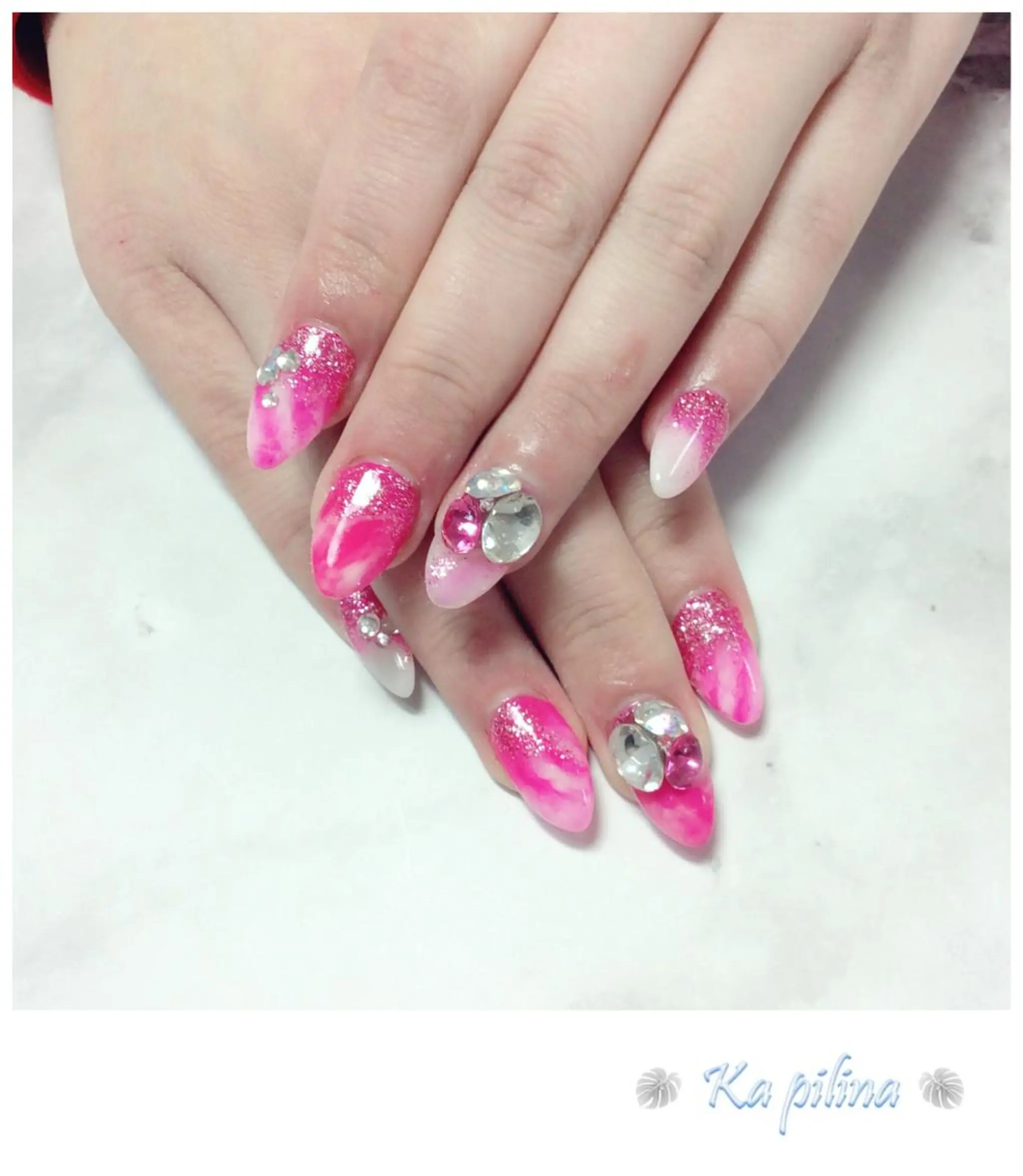 ネイル ピンク Nail salon Ka pilinaのネイルデザイン