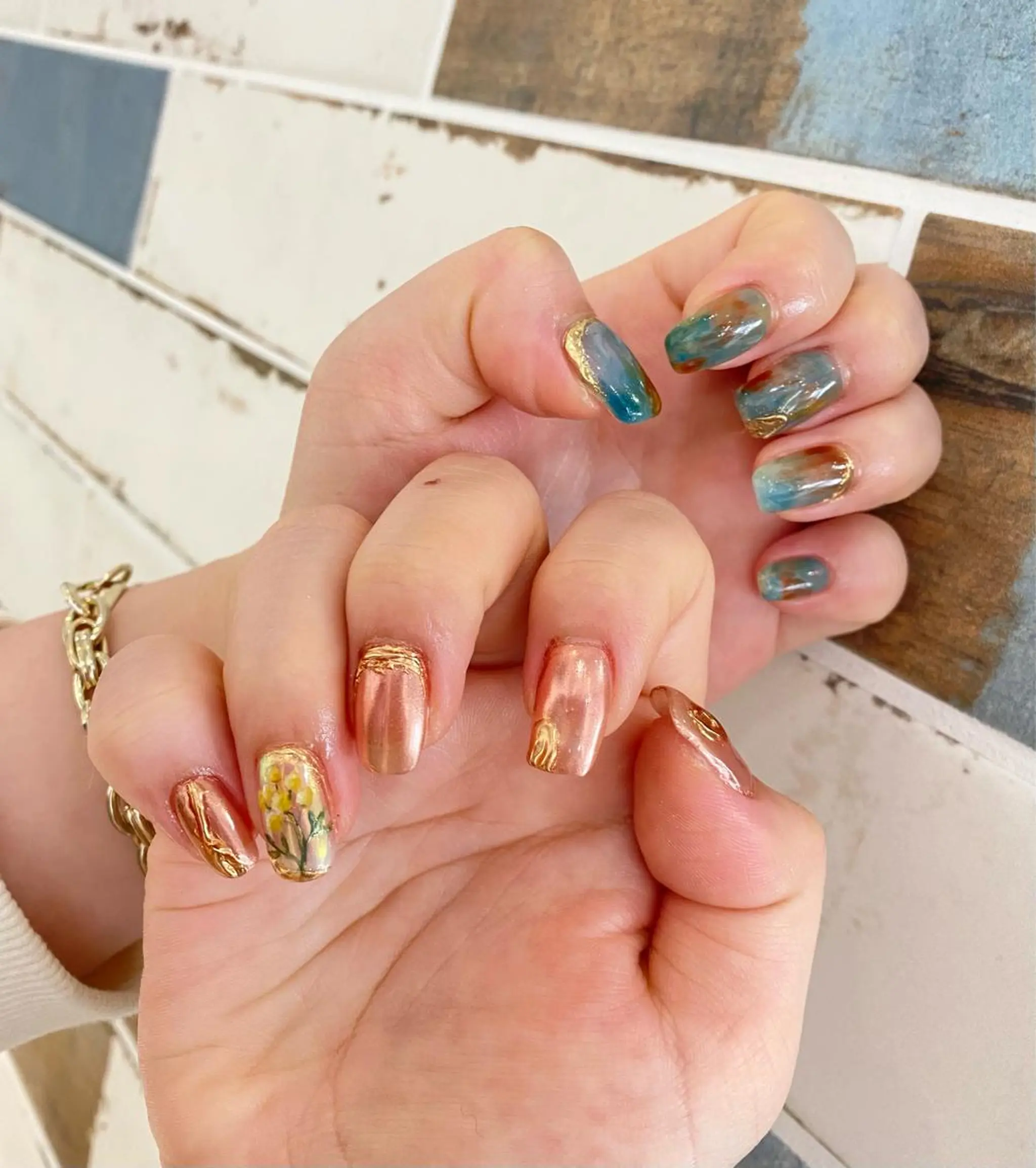 ネイル 持ち込み ニュアンスネイル ハンドネイル フジタ エリカのネイルデザイン