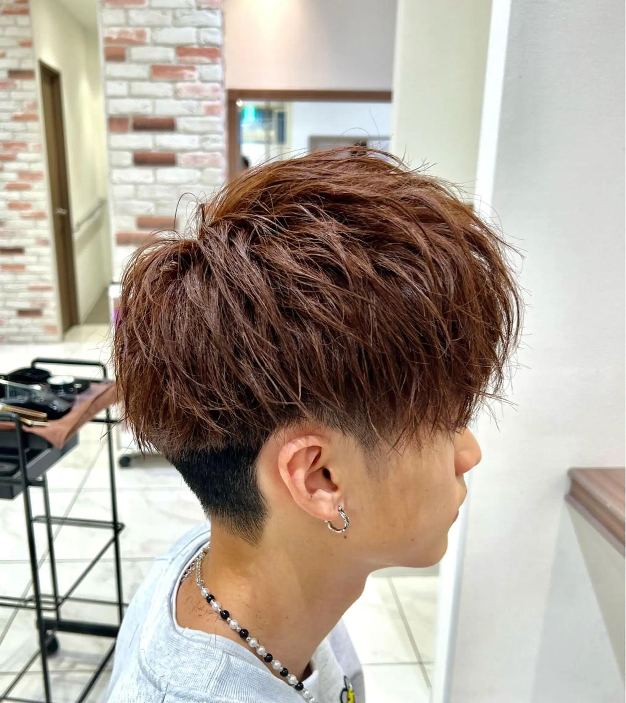 メンズ カット ヘアカラー 美髪縮毛矯正/曲がる 縮毛矯正/佐野友尉のヘアスタイル