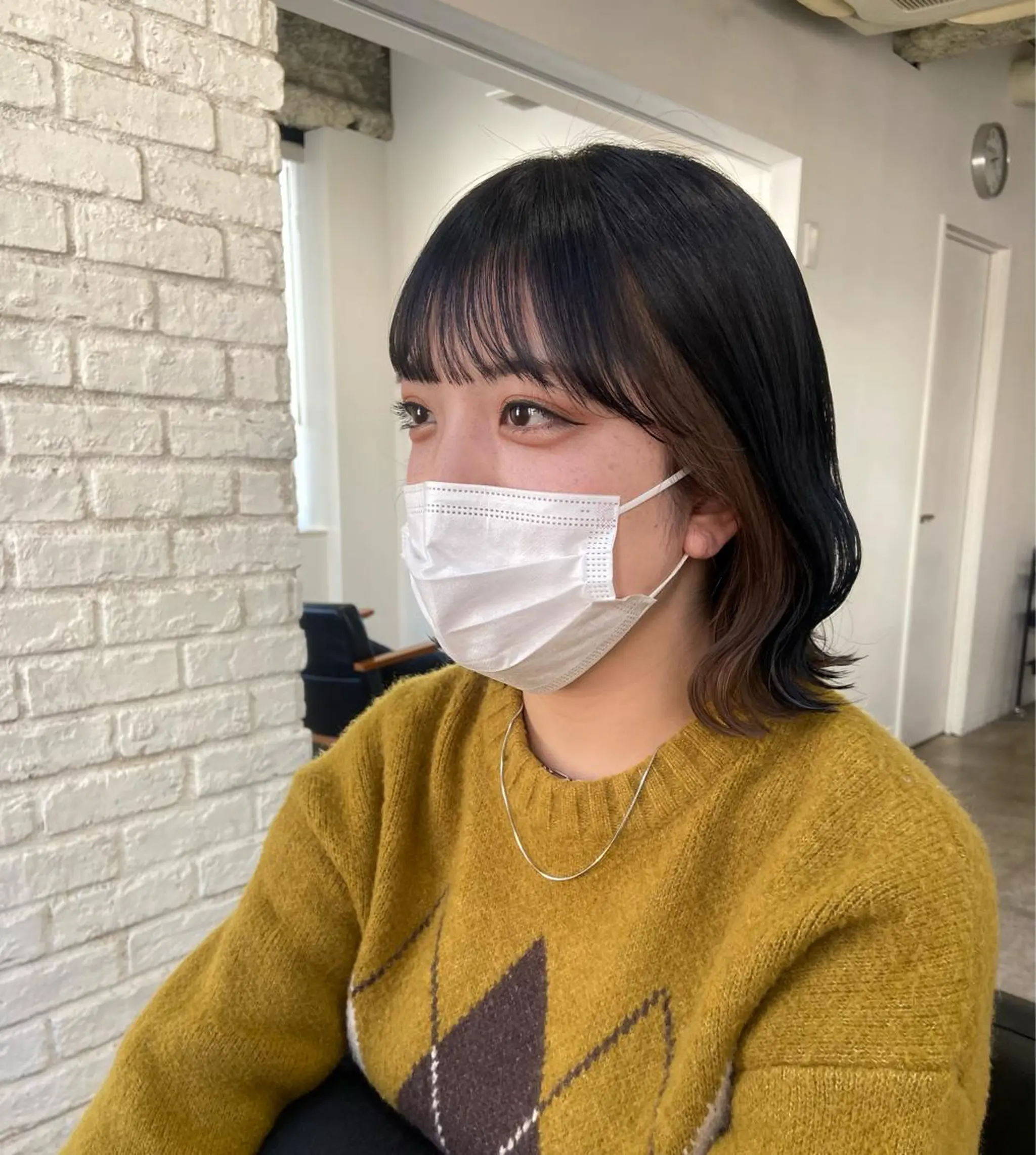 ショート カラー ベージュカラー 黒髪 ブルーカラー ブルーブラック インナーカラー カット ヘアカラー トリートメント 🪽似合わせカラー RENA.🪽🩶のヘアスタイル