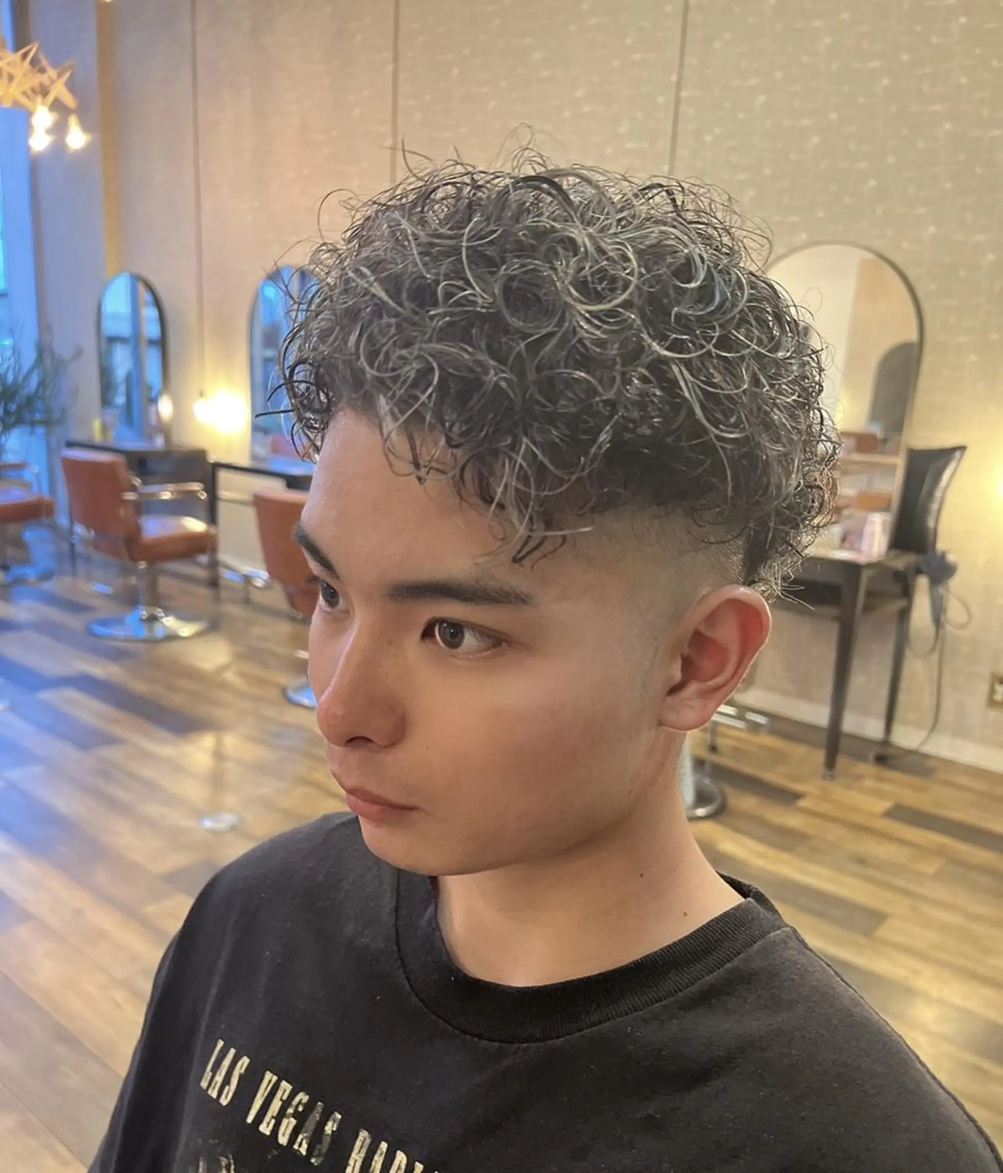 パーマ メンズ メンズパーマ 髪質改善 酸性ストレート 酸熱トリートメント ストレートパーマ Glimpse  大濠店所属・赤嶺/メンズカット メンズパーマのヘアスタイル