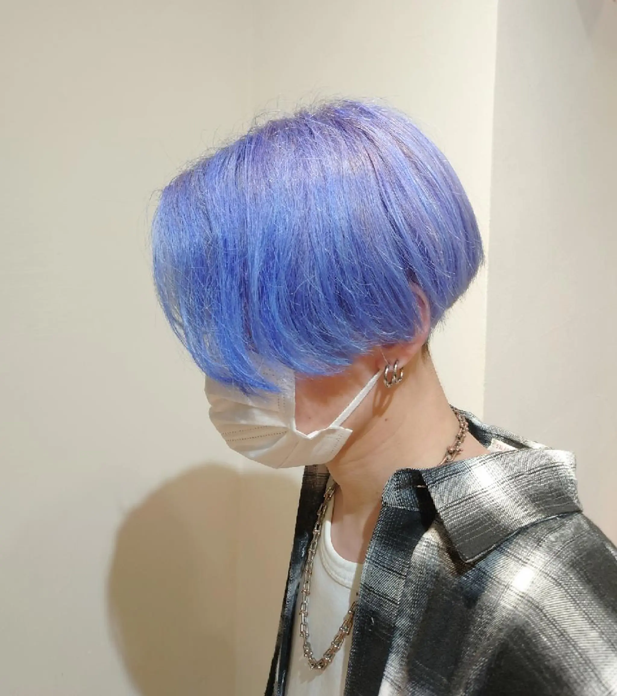 ショート カラー メンズ iss所属・メンズ/パーマ特化 /波巻き/林洋平のヘアスタイル