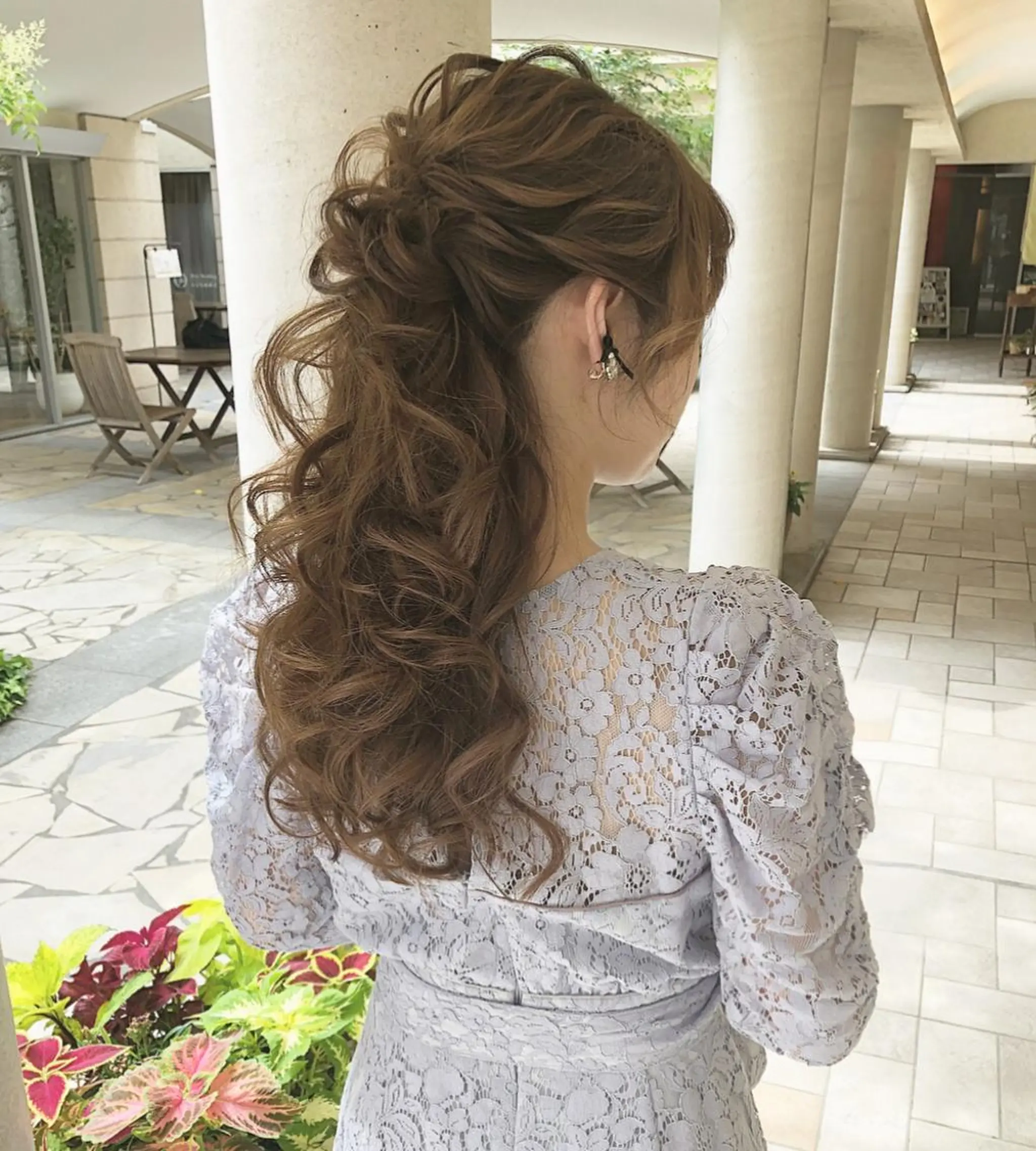 ロング ヘアアレンジ ハーフアップ autre所属・大久保 ひでなりのヘアスタイル