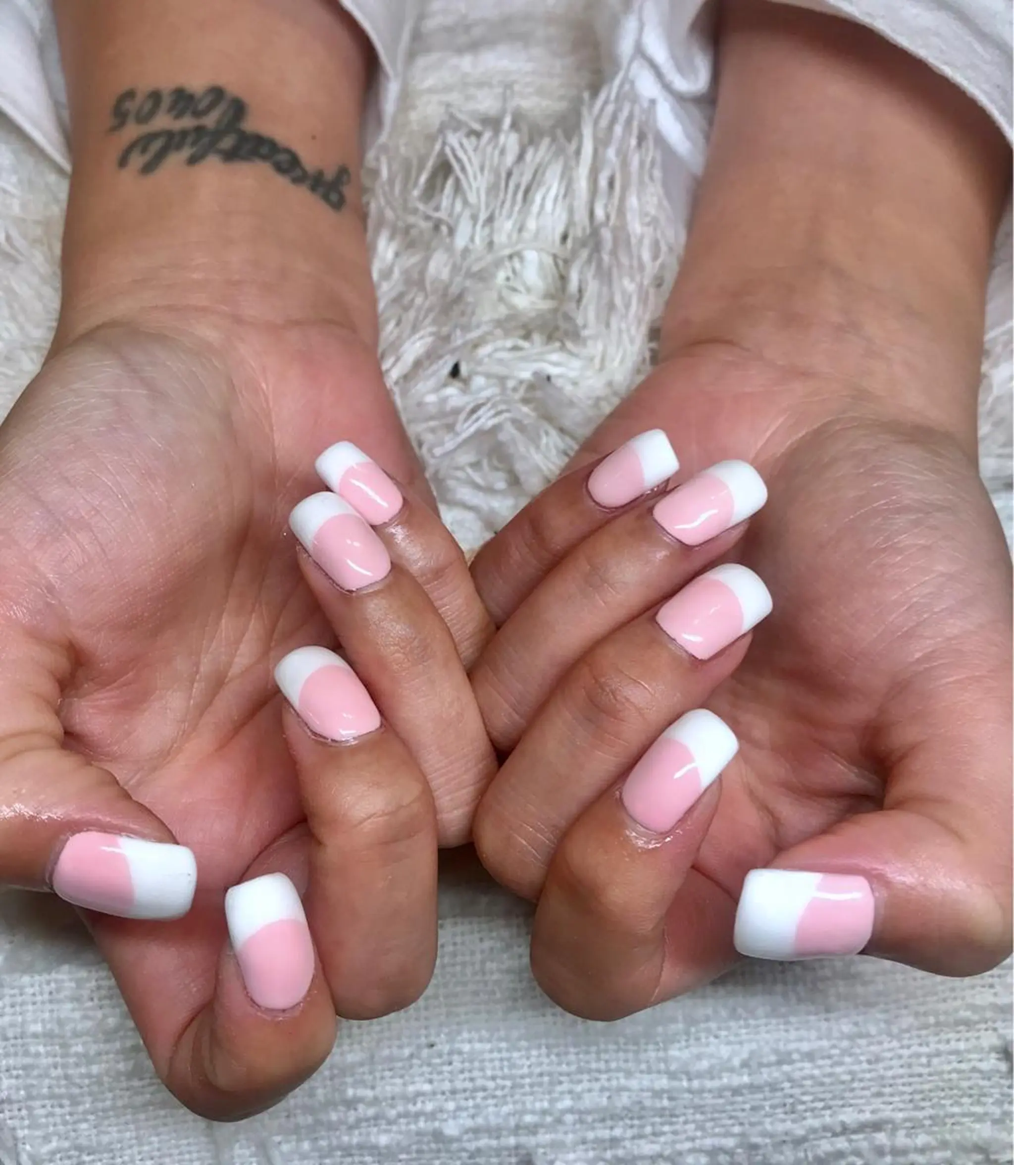 ミディアム カラー パーマ キッズ ネイル マツエク・マツパ フレンチネイル nail&eye Aoのマツエク・マツパデザイン