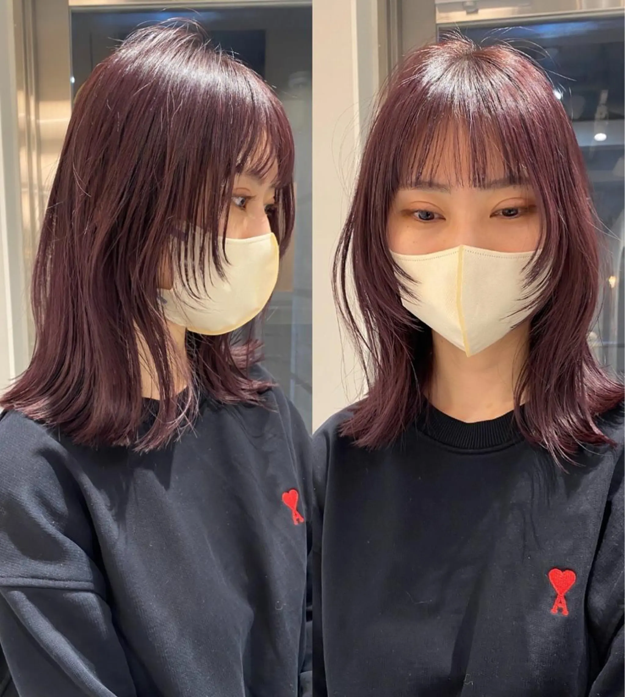 ミディアム ୨୧柔らかいカラー nozomi ୨୧のヘアスタイル