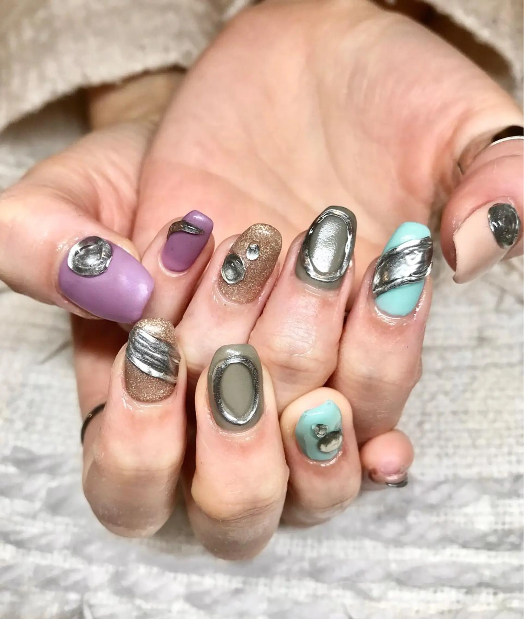 ショート カラー パーマ ヘアアレンジ ネイル マツエク・マツパ nail&eye Aoのマツエク・マツパデザイン