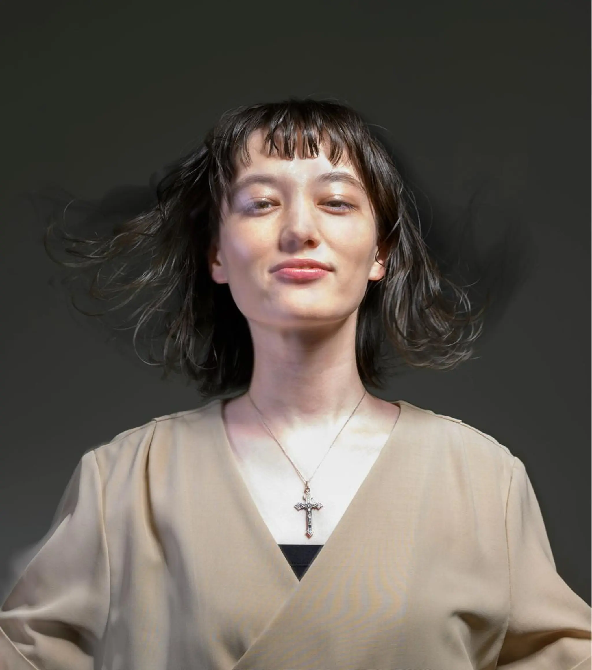 ミディアム カラー ベージュカラー 透明感カラー update HATTORIのヘアスタイル