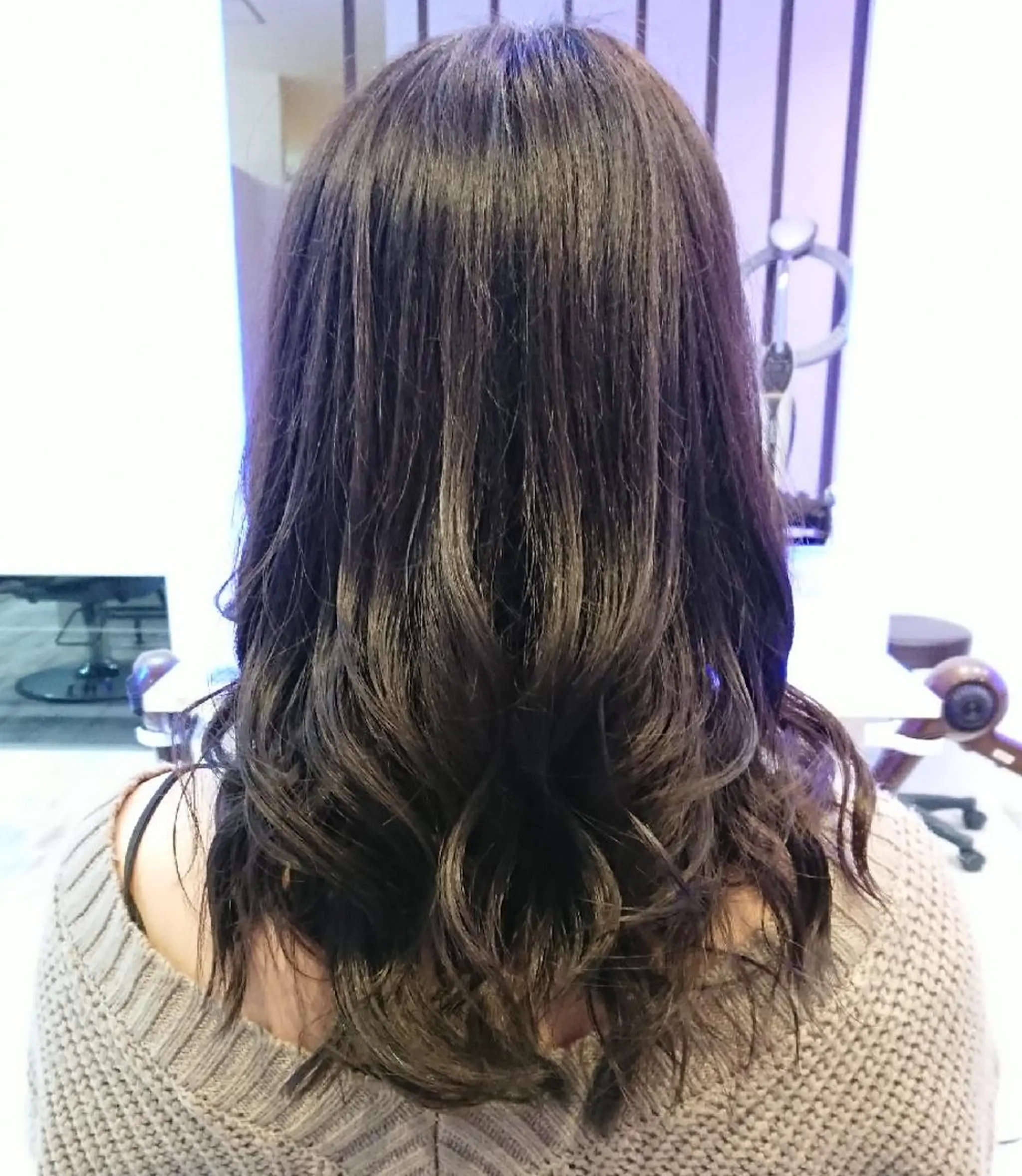 セミロング カラー ヘアアレンジ 小林 伸行のヘアスタイル