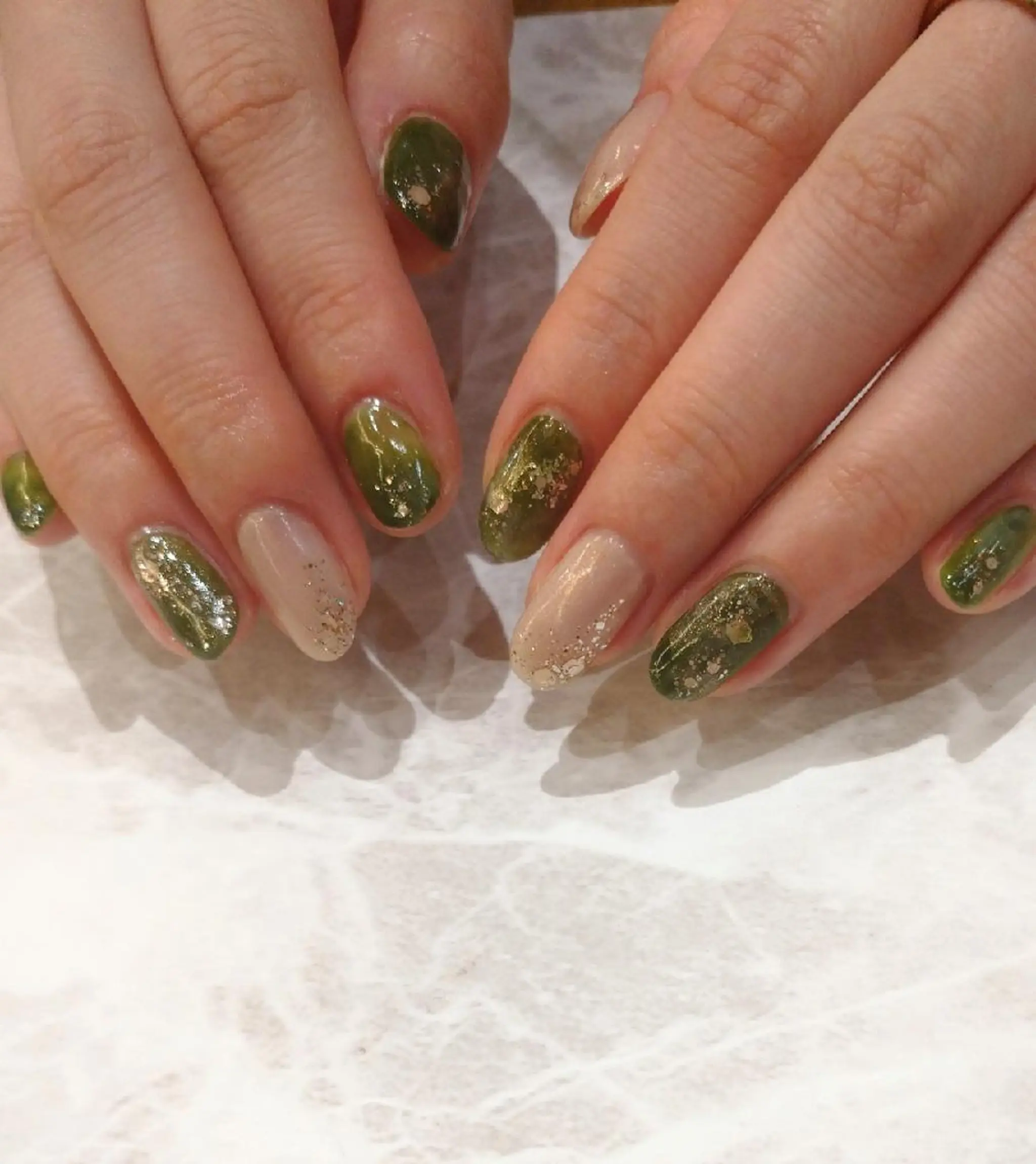 ネイル ニュアンスネイル ハンドネイル 會田 瑠衣のネイルデザイン