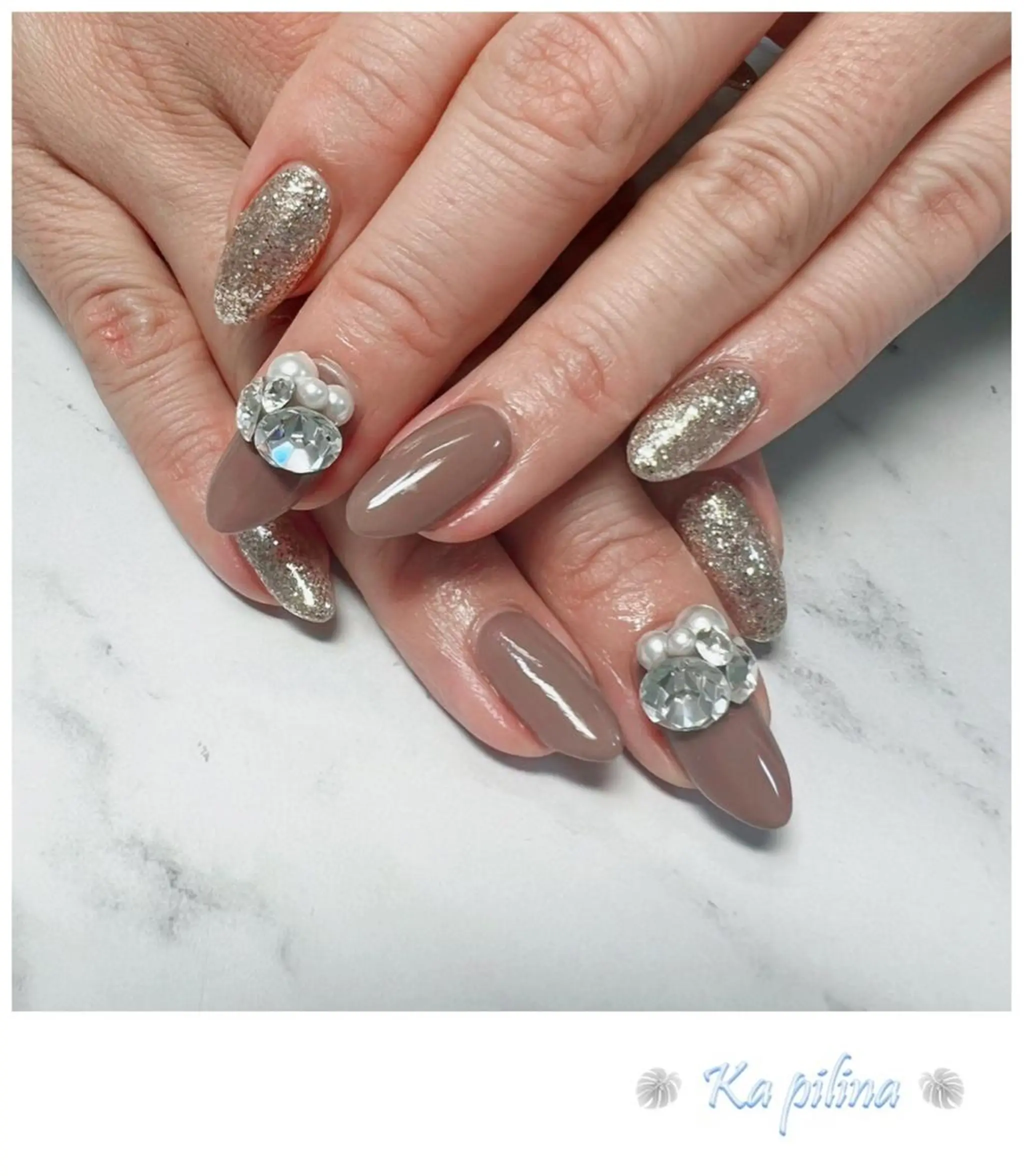 ネイル キラキラネイル Nail salon Ka pilinaのネイルデザイン