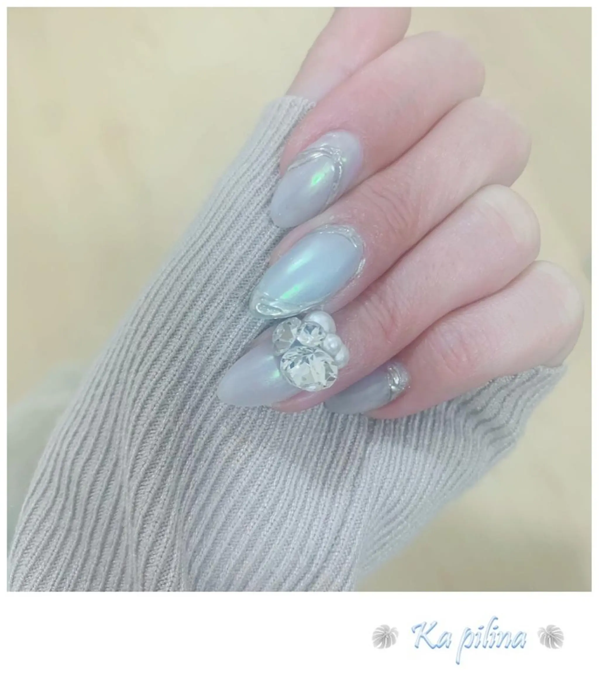 ネイル オーロラネイル ニュアンスネイル Nail salon Ka pilinaのネイルデザイン