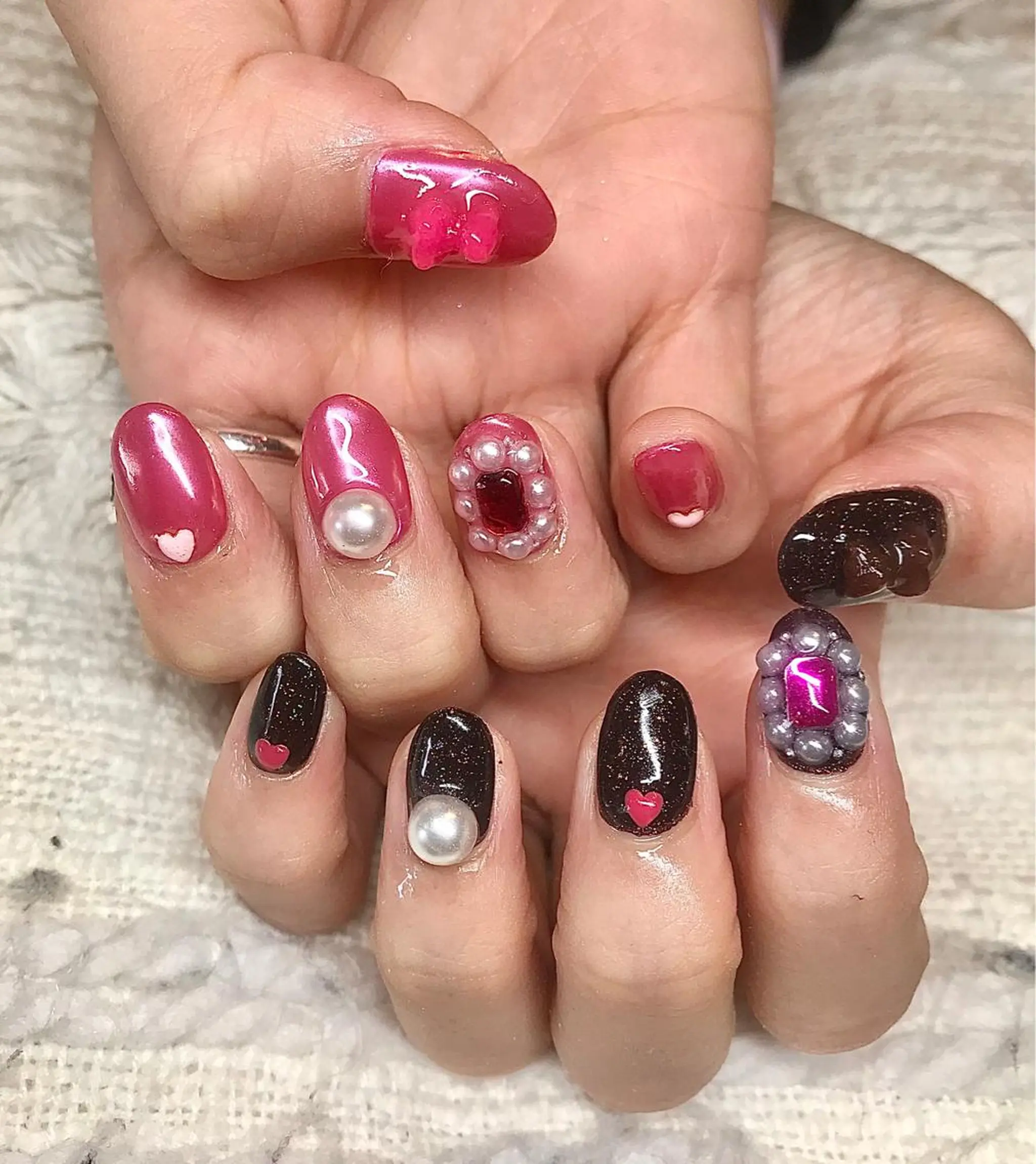 ショート カラー パーマ ヘアアレンジ ネイル マツエク・マツパ nail&eye Aoのマツエク・マツパデザイン