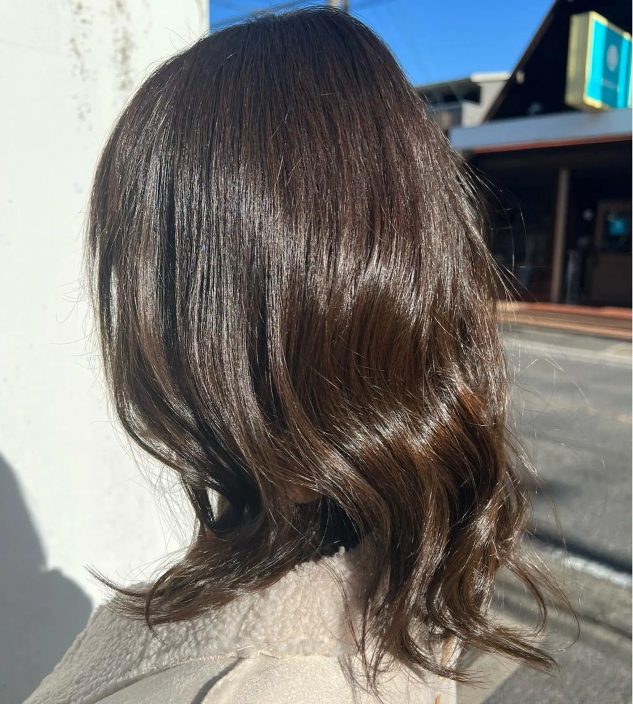 ミディアム カラー 透明感カラー イシイ ハルナ 🤍のヘアスタイル