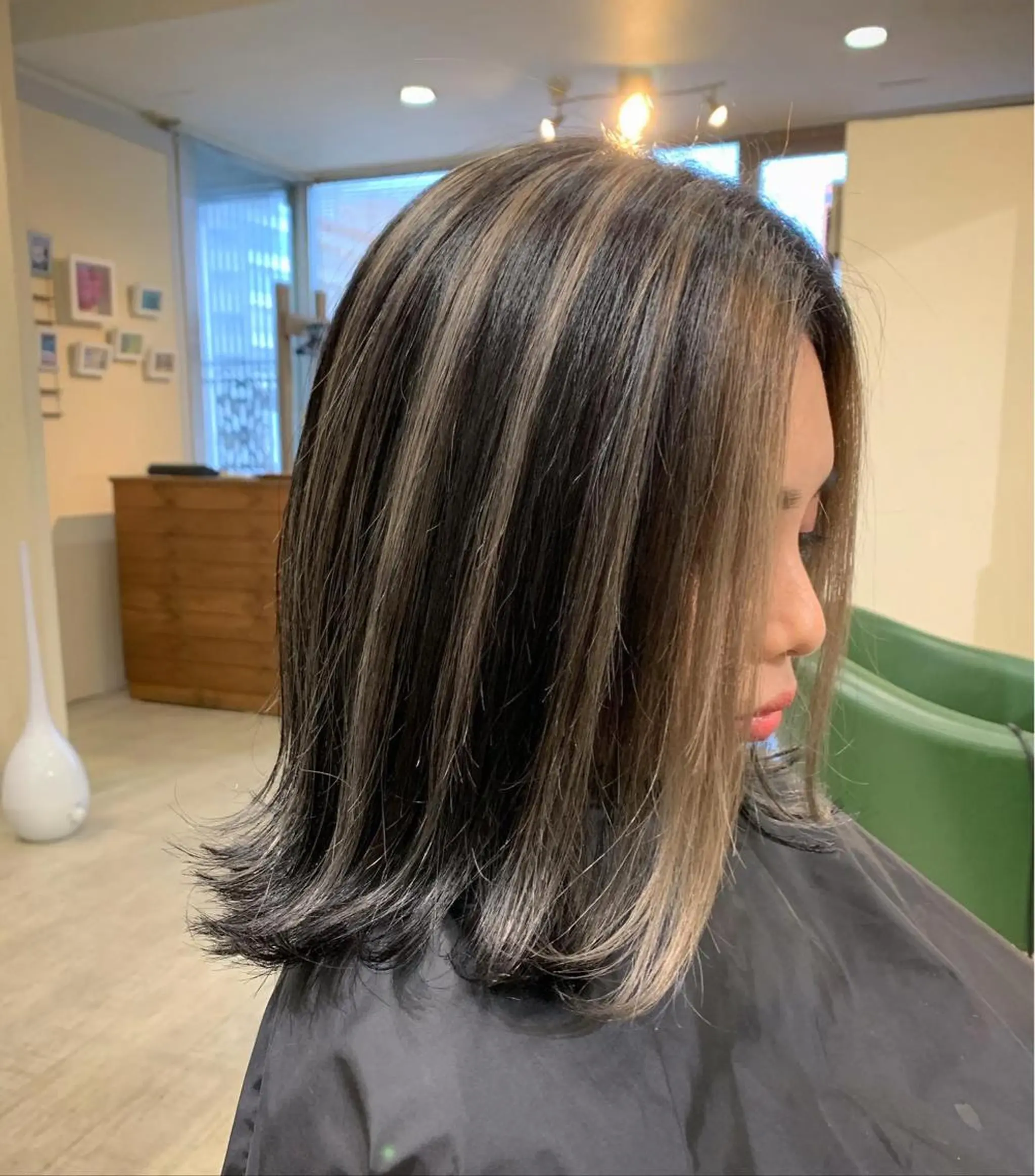 ミディアム カット ヘアカラー 高山 滉太のヘアスタイル