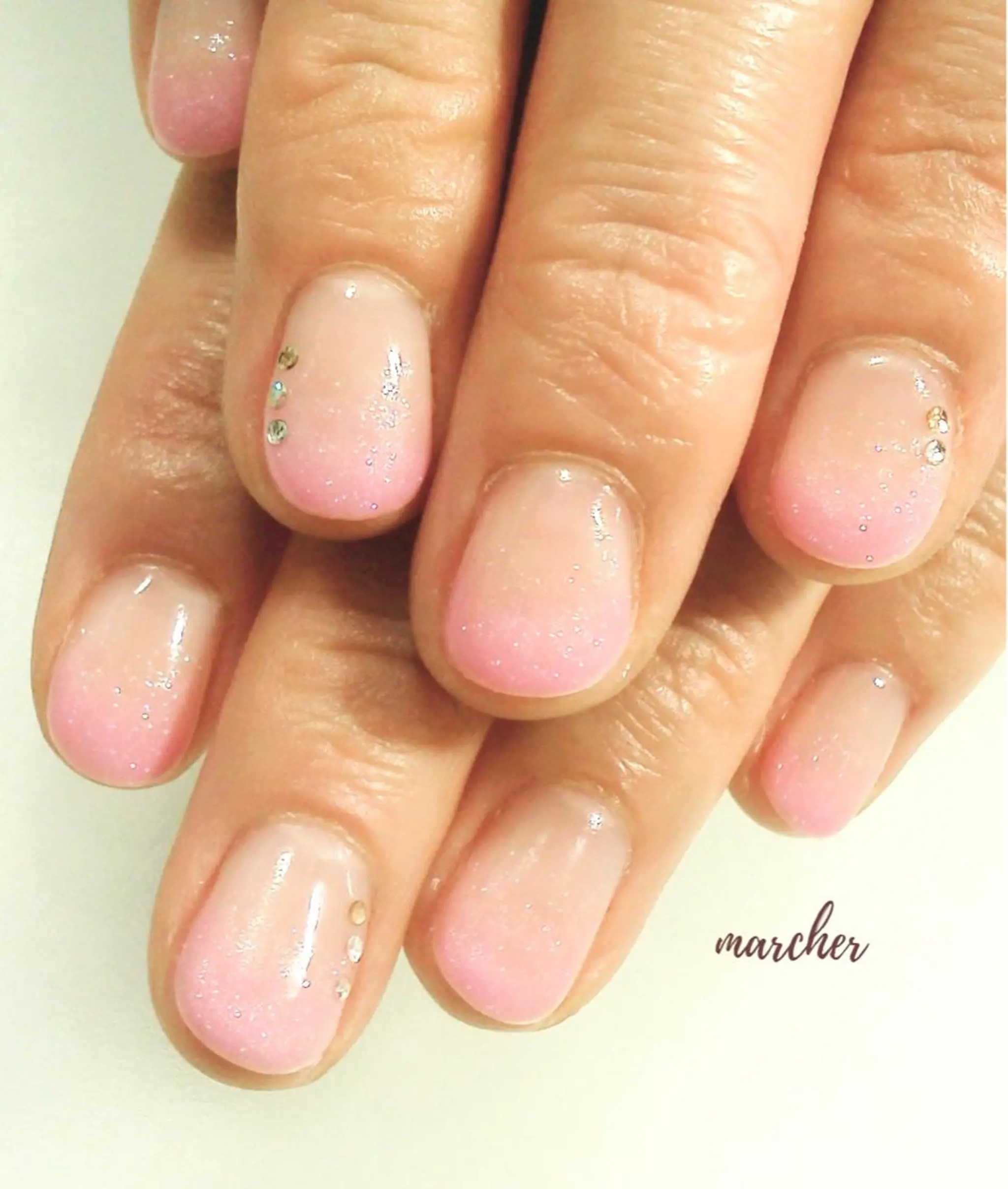 ネイル フレンチネイル ニュアンスネイル オフィスネイル Nailbeauty marcherのネイルデザイン