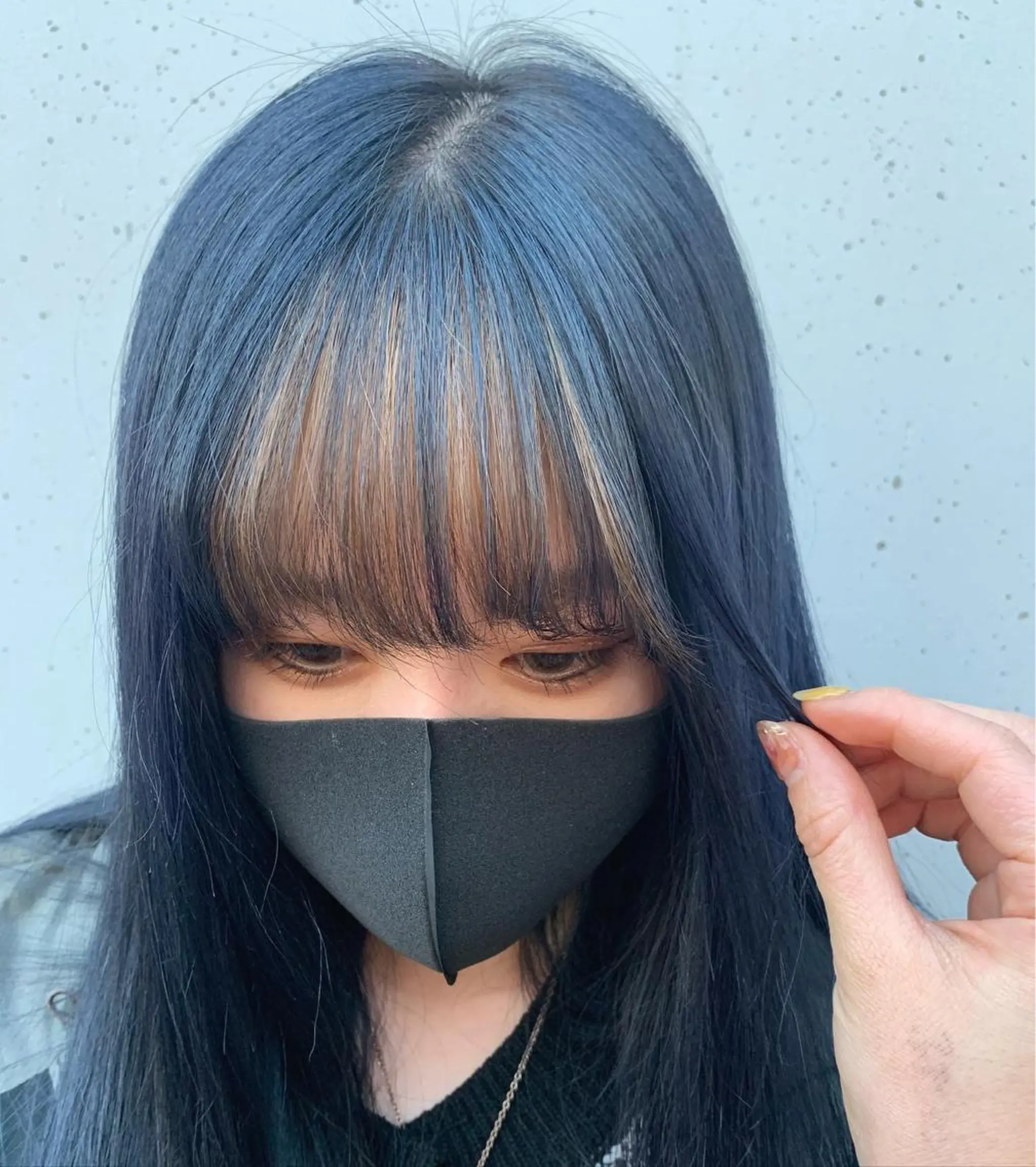 ロング カラー ベージュカラー インナーカラー ネイビーカラー 似合わせカラー🫶 小川千波のヘアスタイル