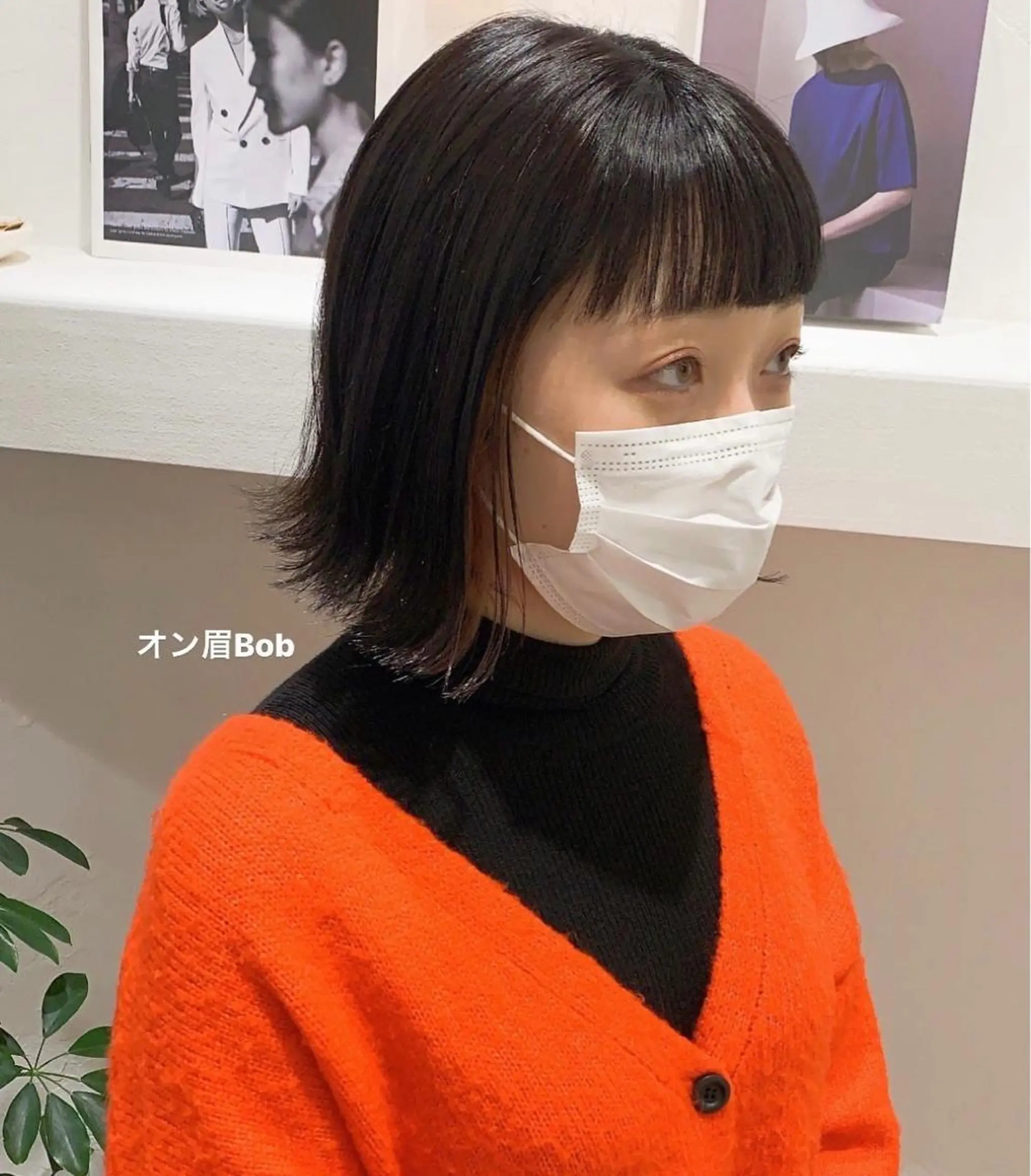 ミディアム カラー 顔周りレイヤー 🎀マリノのヘアスタイル