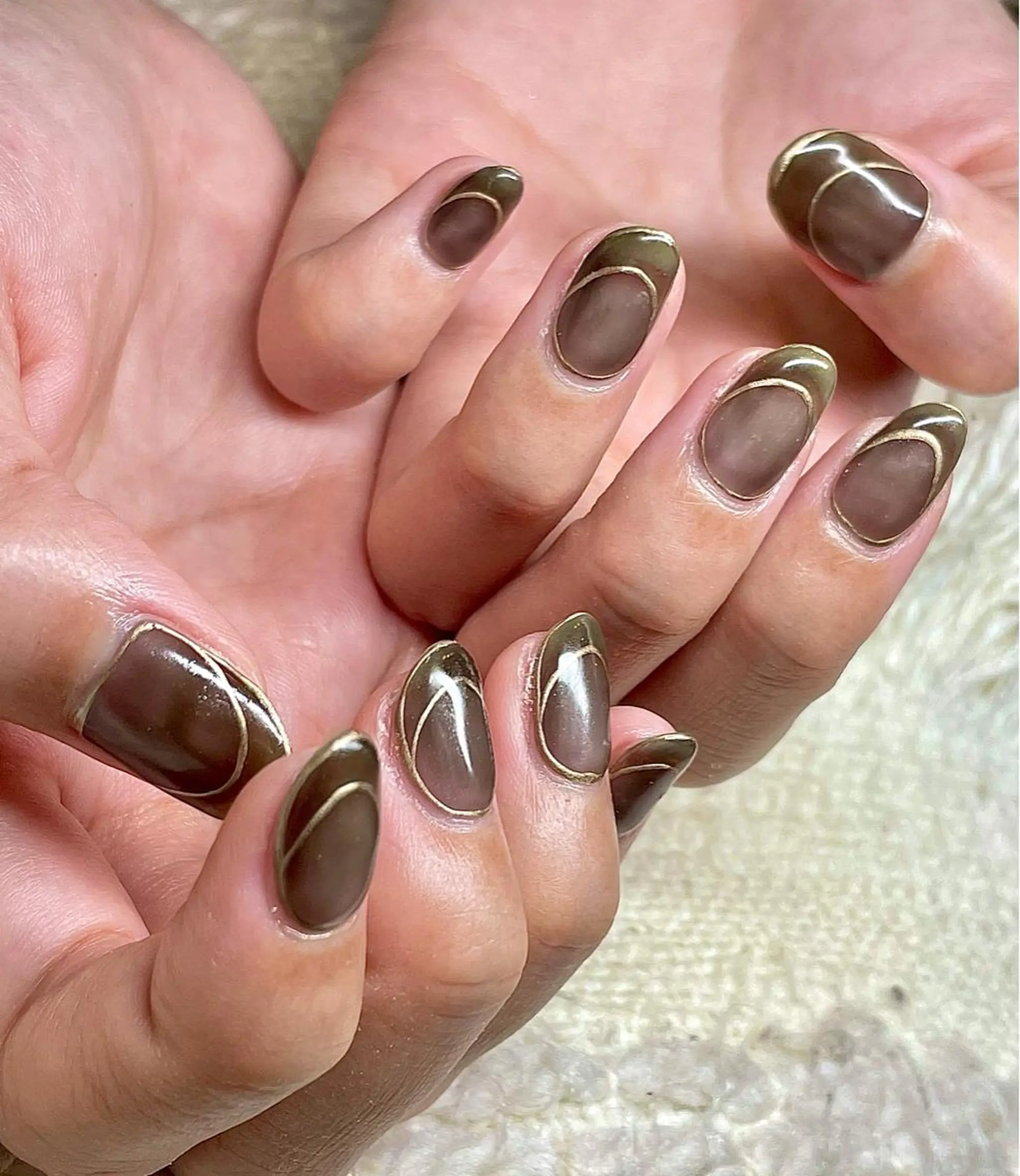 ショート カラー パーマ ヘアアレンジ メンズ キッズ ネイル マツエク・マツパ 黒髪 フレンチネイル ハンドネイル ハンドケア nail&eye Aoのマツエク・マツパデザイン