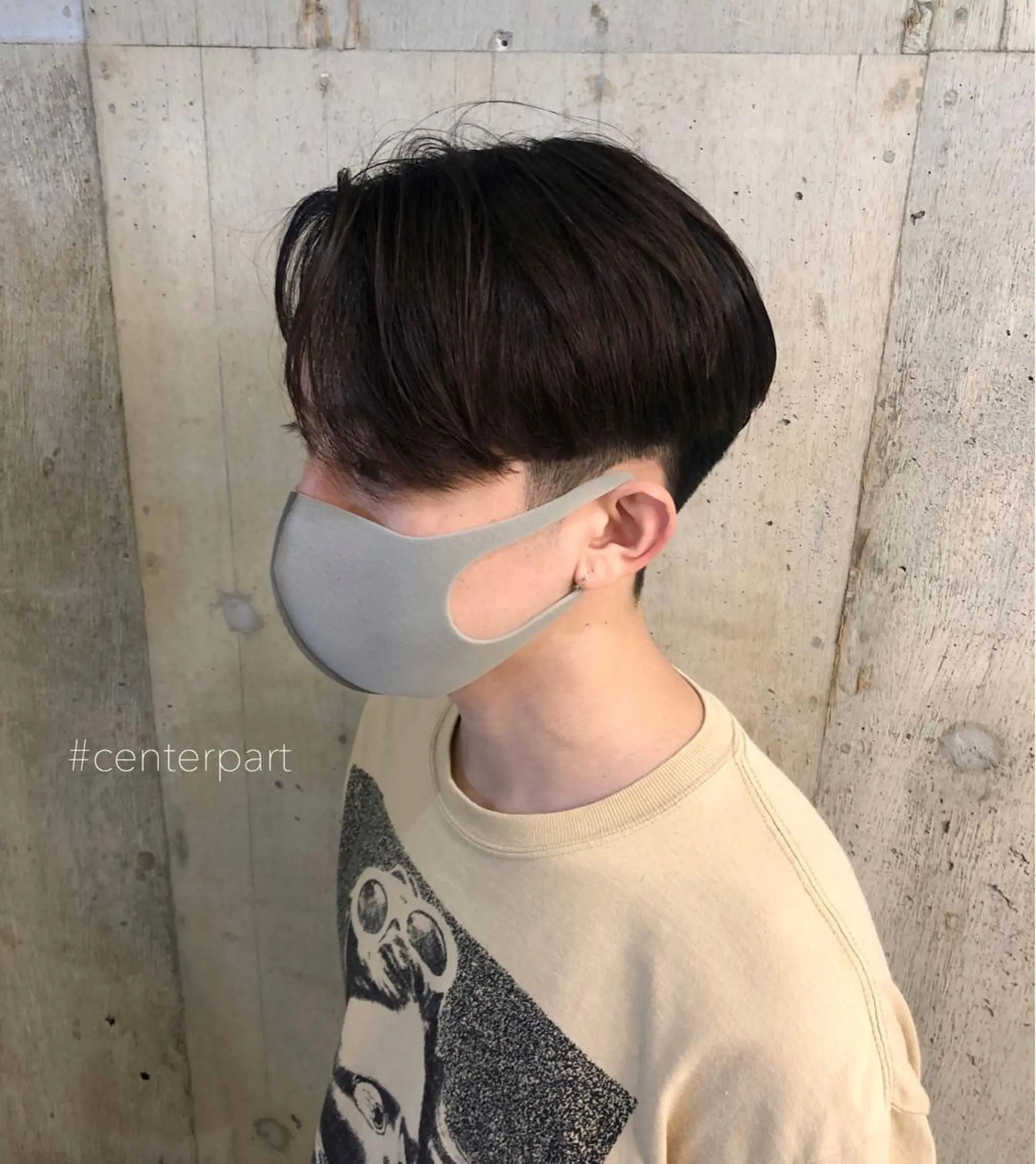 メンズ センターパート カット STRINGS 下北沢所属・【メンズ特化】 金子諒磨のヘアスタイル